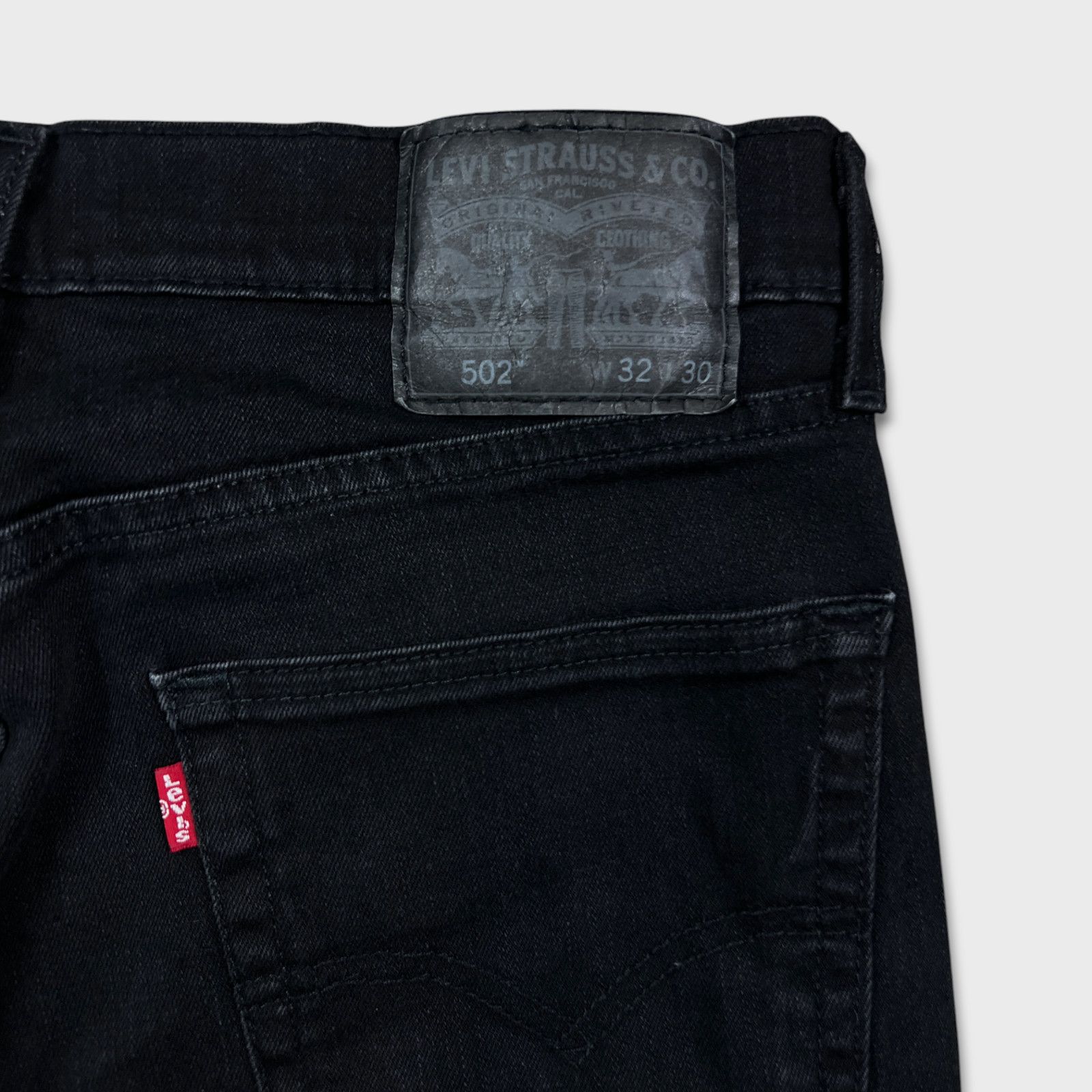 Levi's × Vintage Levi's 502 Jeans 32x28 Regular Taper American Denim Pants Size US 32 / EU 48 - 7 Thumbnail