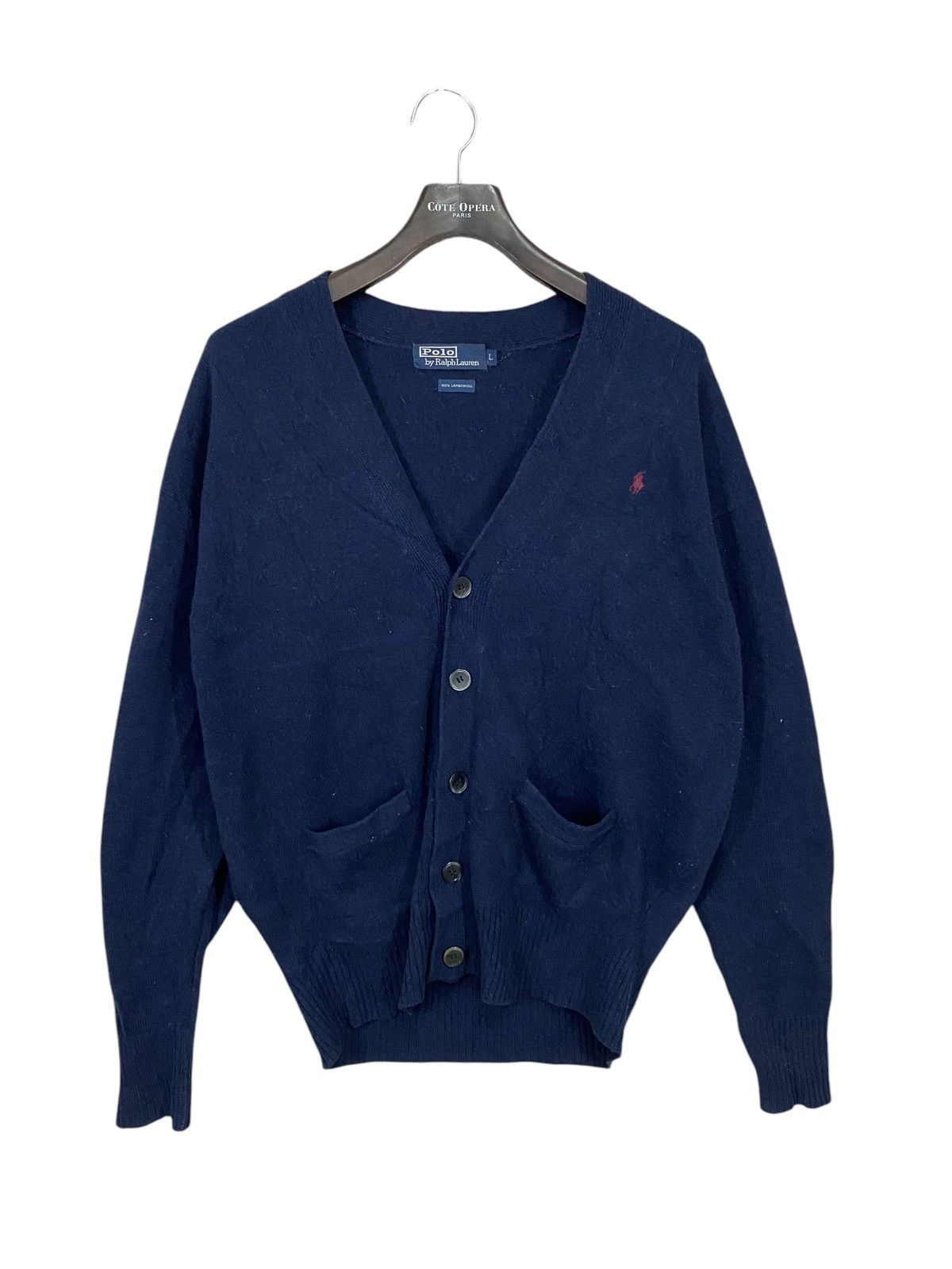 Ralph Lauren Polo by ralph lauren cardigan wool small pony szL Size L / US 10 / IT 46 - 1 Thumbnail