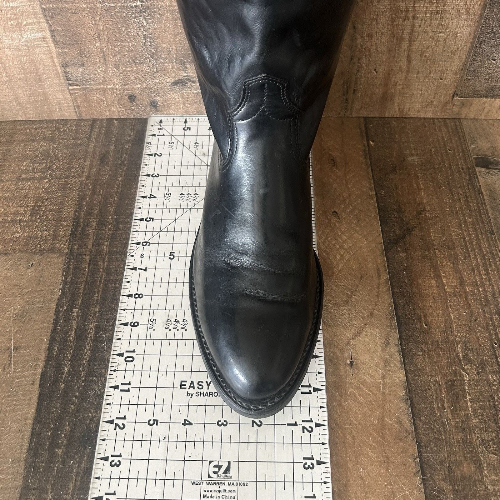 Acme Clothing Acme Vintage Black Oil Resistant Cowboy Boots Mens 10.5 EW Size US 10.5 / EU 43-44 - 3 Thumbnail