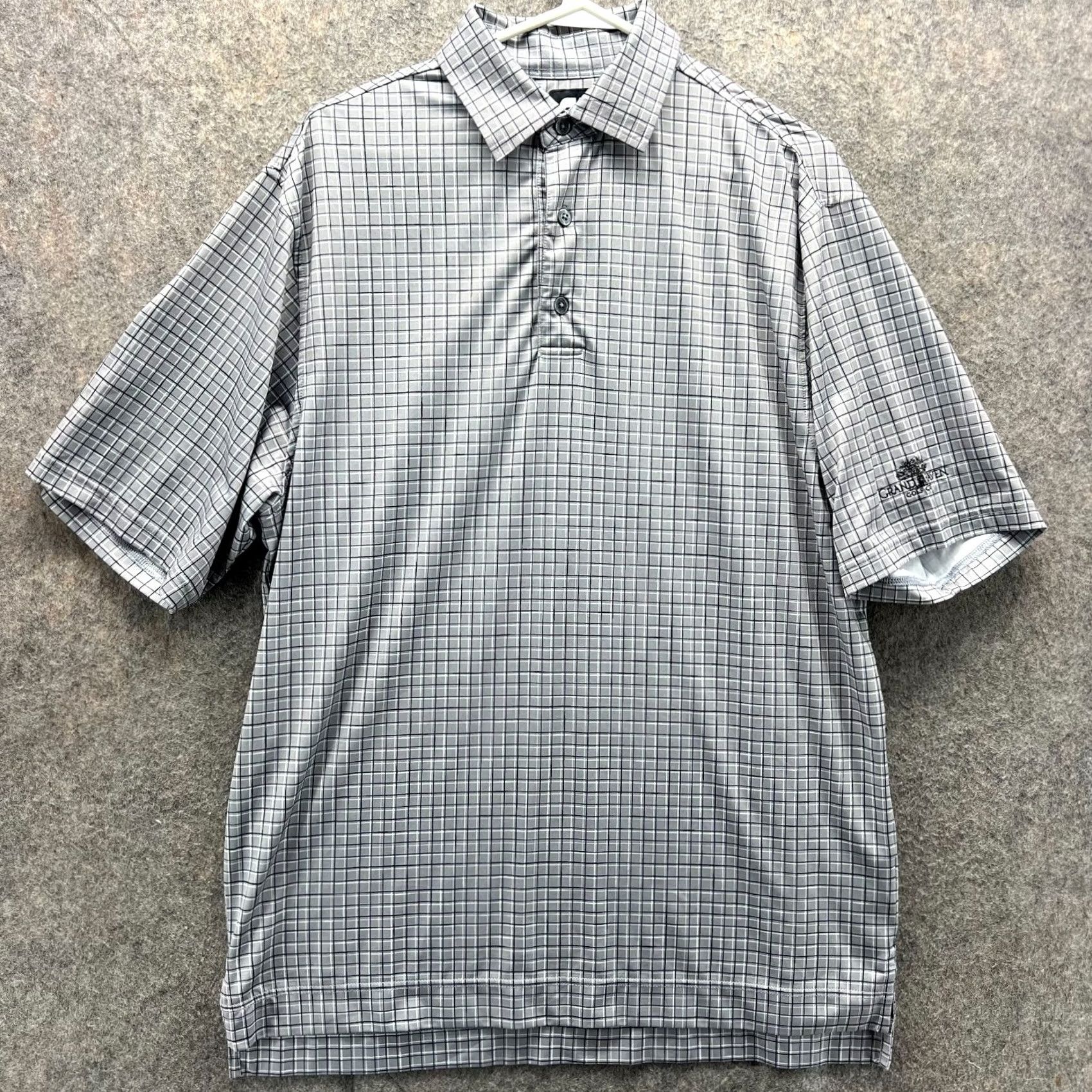 Footjoy VINTAGE FootJoy Polo Shirt Mens M Gray Performance Stretch Grand Haven Golf Club Polo Shirt Size US M / EU 48-50 / 2 - 2 Thumbnail