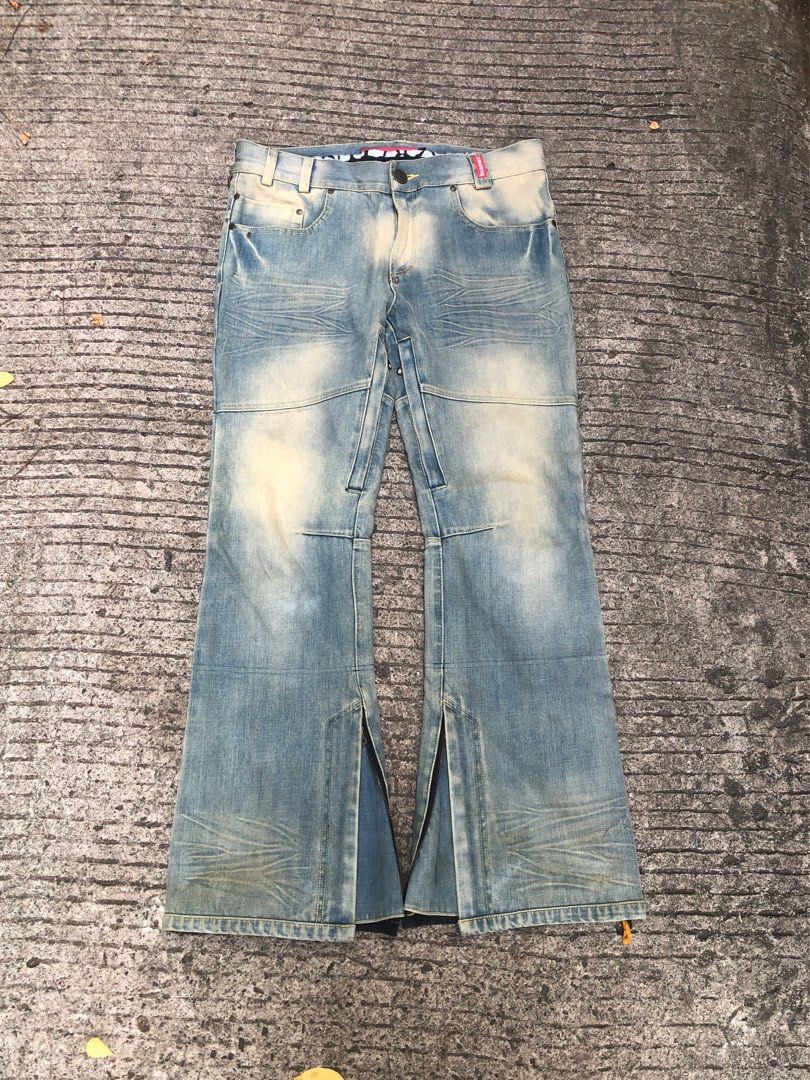 Japanese Brand × Tornado Mart × Vintage 💥SUPER FLARE💥Japanese denim flare fading Size US 34 / EU 50 - 2 Thumbnail