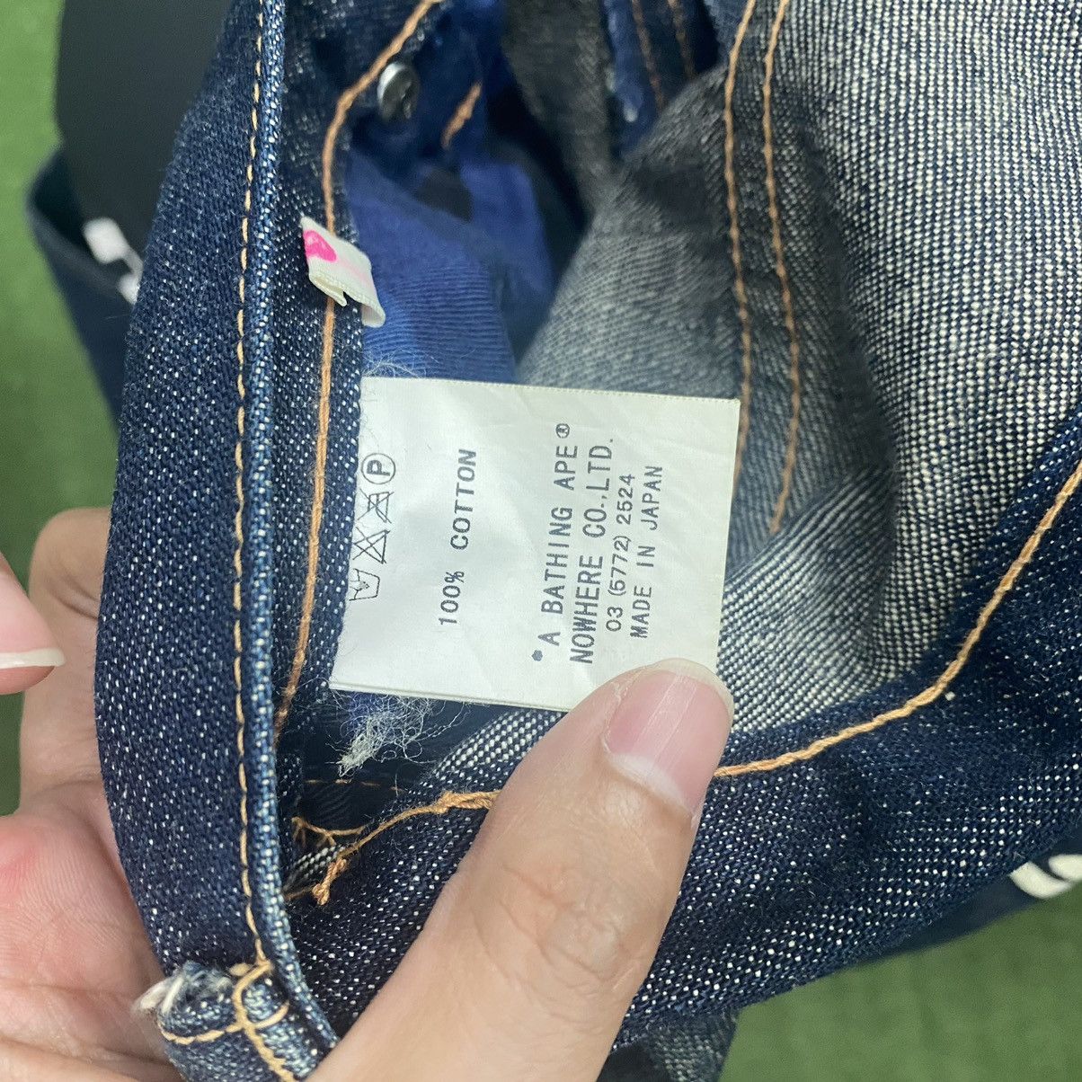 A Bathing Ape shall never kill デニム Bape Bathing Ape YellowRope 'Ape Shall Never Kill Ape
