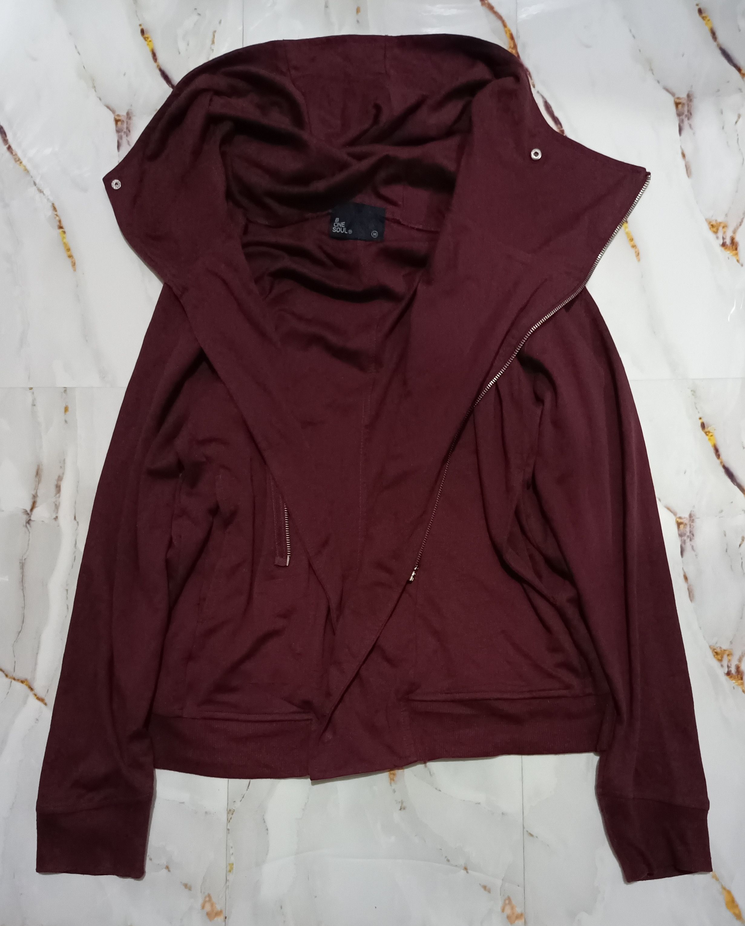 Ekam VKEI MAROON ASYMMETRIC SWEATER Size US M / EU 48-50 / 2 - 3 Thumbnail