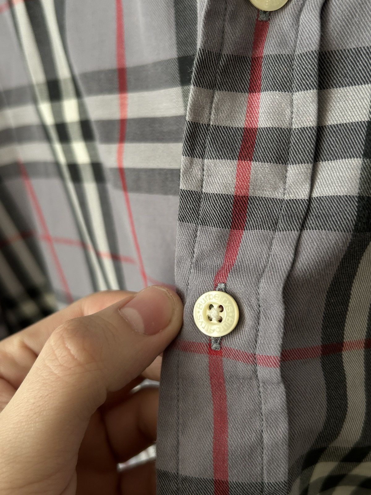 Burberry BURBERRY Nova check shirt grey Size US L / EU 52-54 / 3 - 5 Thumbnail
