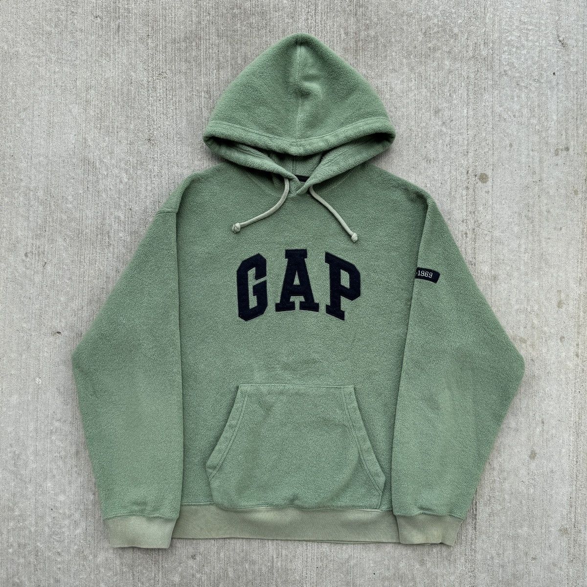 Gap × Vintage Vintage Gap Fleece Hoodie Sage Size US M / EU 48-50 / 2 - 1 Thumbnail