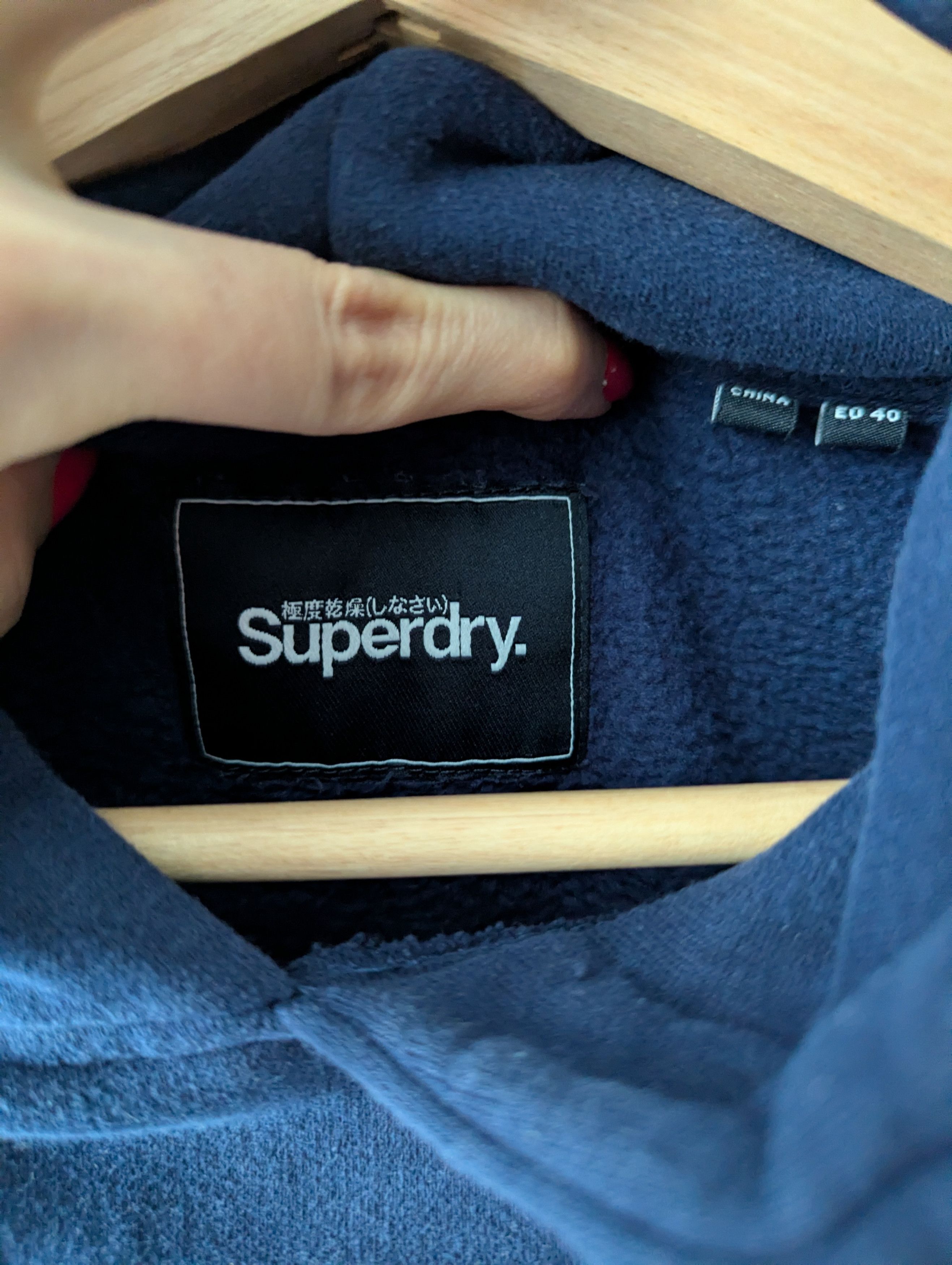 Superdry Superdry Logo Hoodie Navy Red Streetwear Skate Y2K Size M / US 6-8 / IT 42-44 - 8 Thumbnail