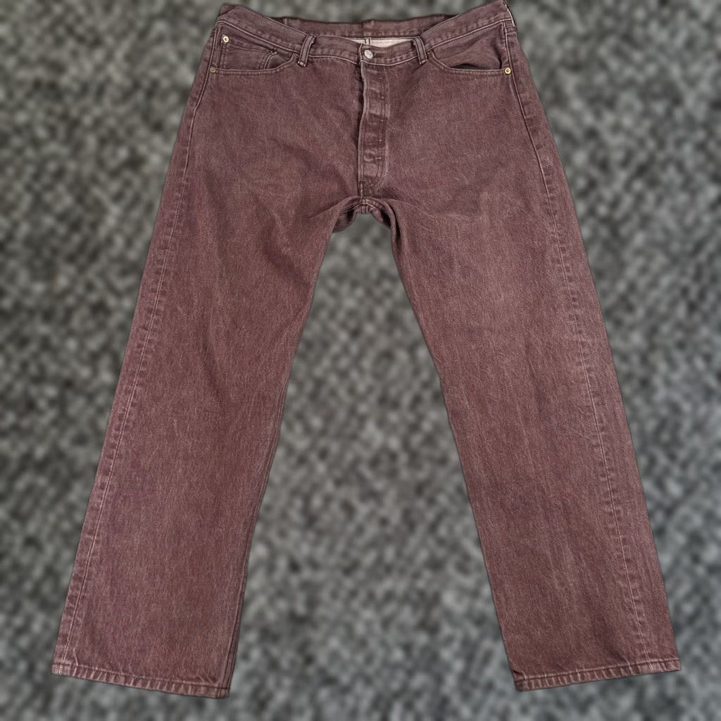 Levi's VINTAGE Levi's 501XX Jeans Mens 42x32 Brown Denim Straight 5-Pocket Regular Fit Cowboy Theme Mens Size US 42 / EU 58 - 1 Thumbnail