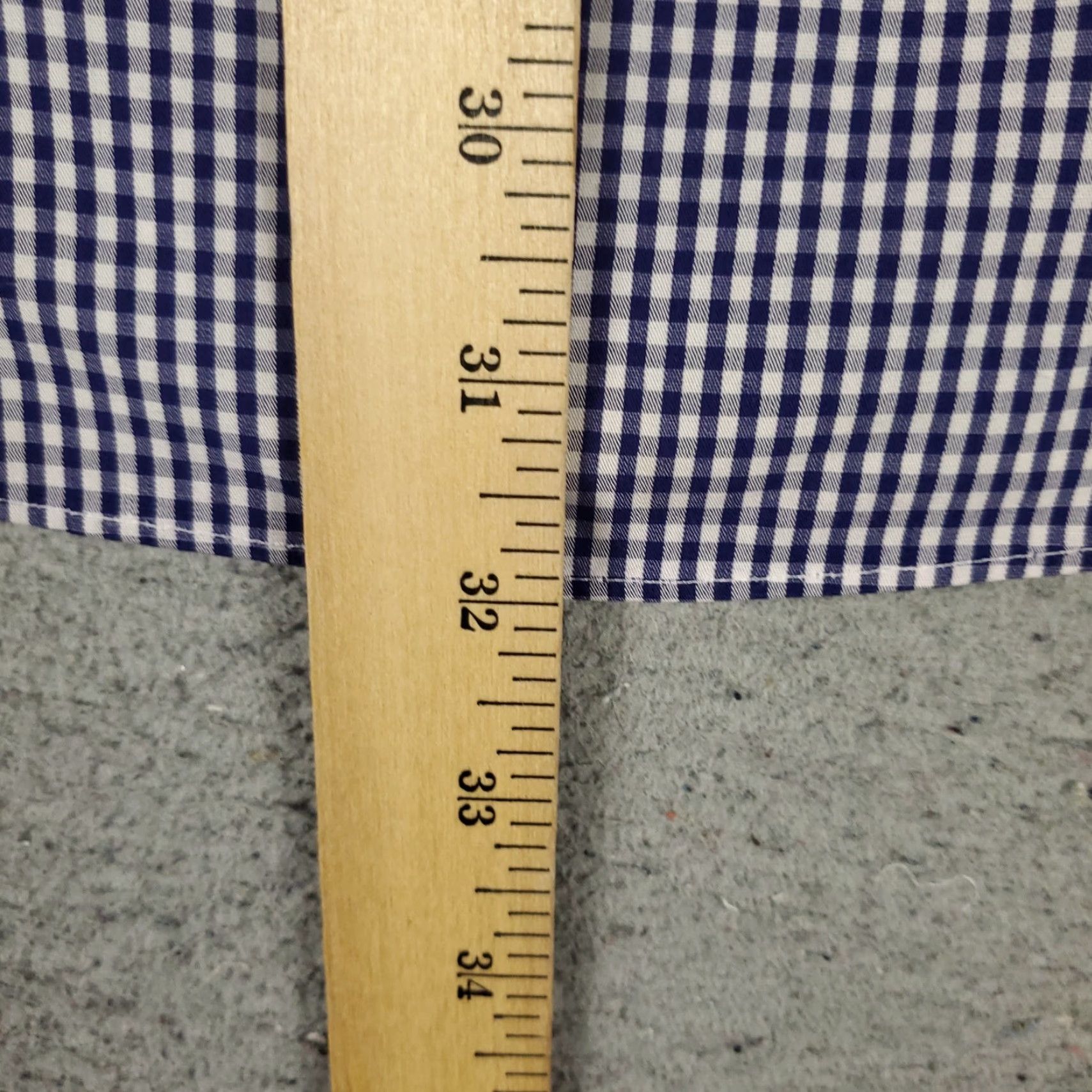 Brooks Brothers Brooks Brothers Shirt Mens 15.5 Blue Check Dress Button Up Long Sleeve Size 42R - 6 Thumbnail