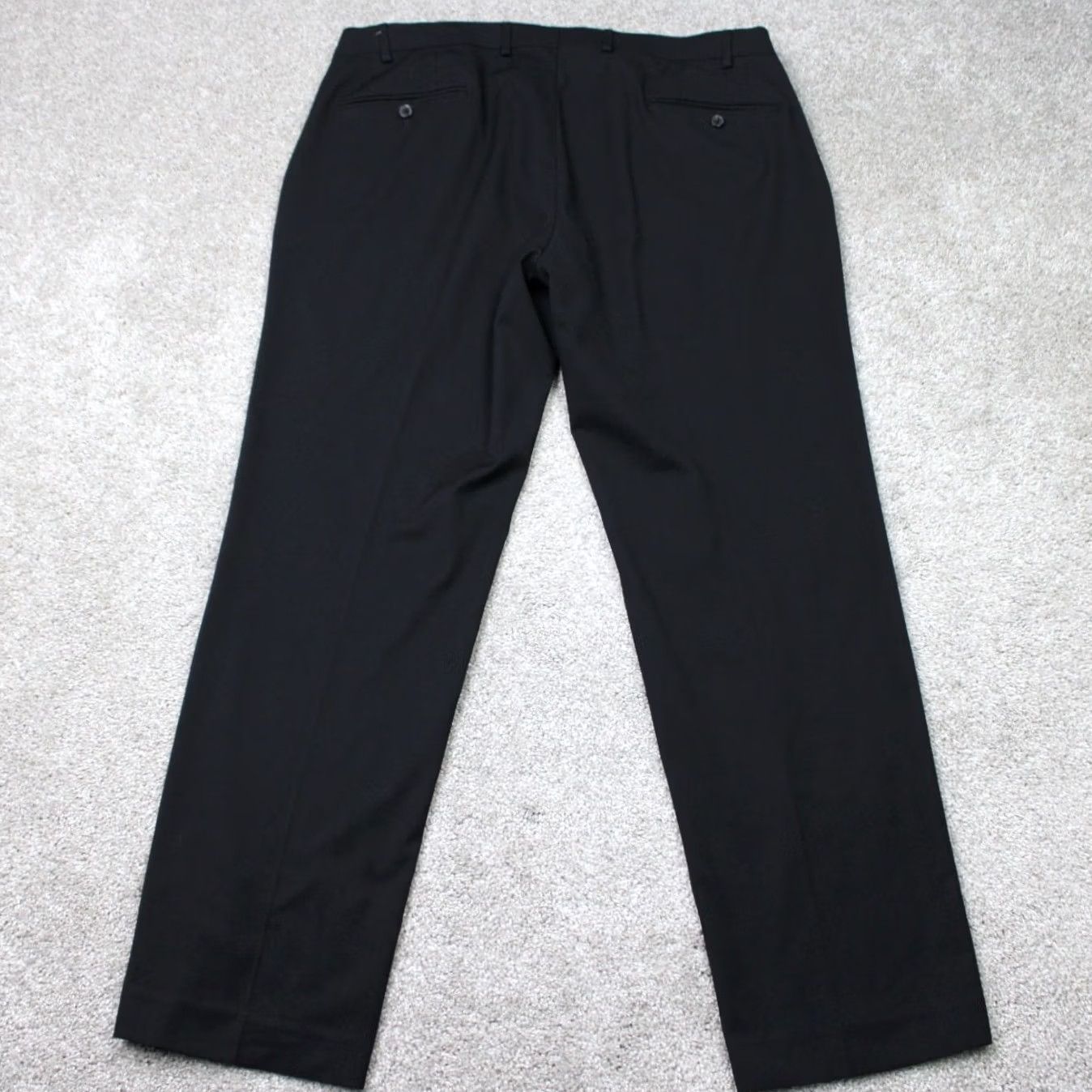 Ralph Lauren LAUREN Ralph Lauren Pants Mens 38x30 Black Flat Front Polyester/Rayon Stretch Dress Pants Regular Men Side Pocket Zipper Button CKV Size US 38 / EU 54 - 5 Thumbnail