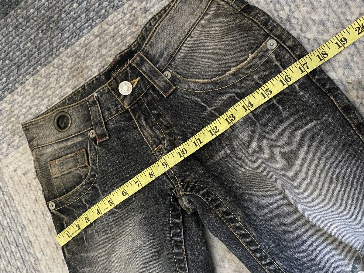 Hysteric Glamour × If Six Was Nine × Vanquish Vanquish Destroyed Distressed Washed Black Ring Jean Size 28" / US 6 / IT 42 - 16 Thumbnail