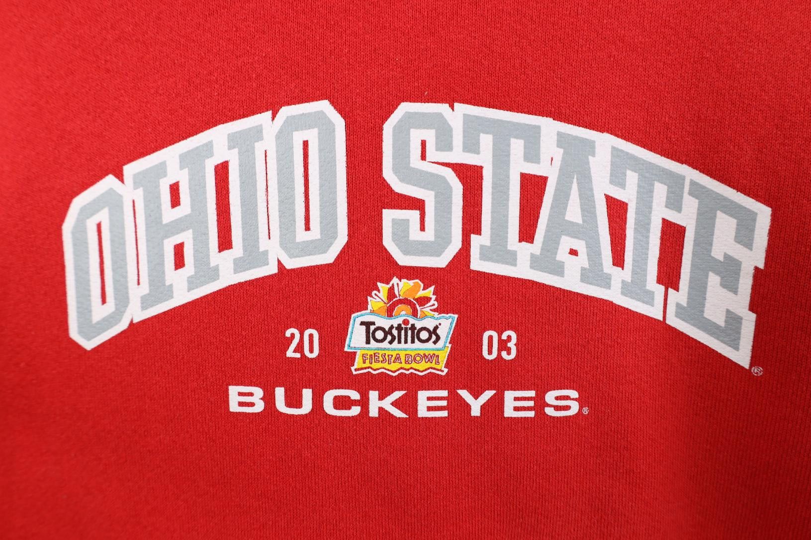 Vintage Vintage Y2K 2003 Fiesta Bowl Ohio State University Hoodie Size US L / EU 52-54 / 3 - 4 Thumbnail