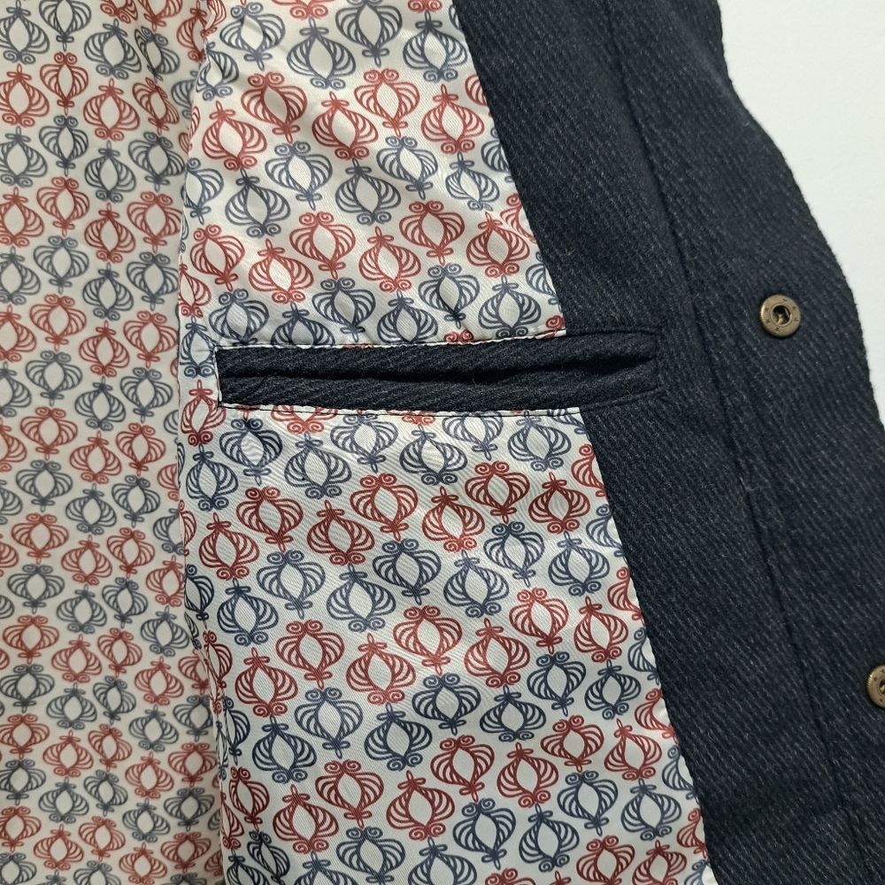 Kane & Unke Kane & Unke Quilted Puffer Mens Preppy Wool Vest Snap Button Large Dark Navy Size US L / EU 52-54 / 3 - 9 Thumbnail
