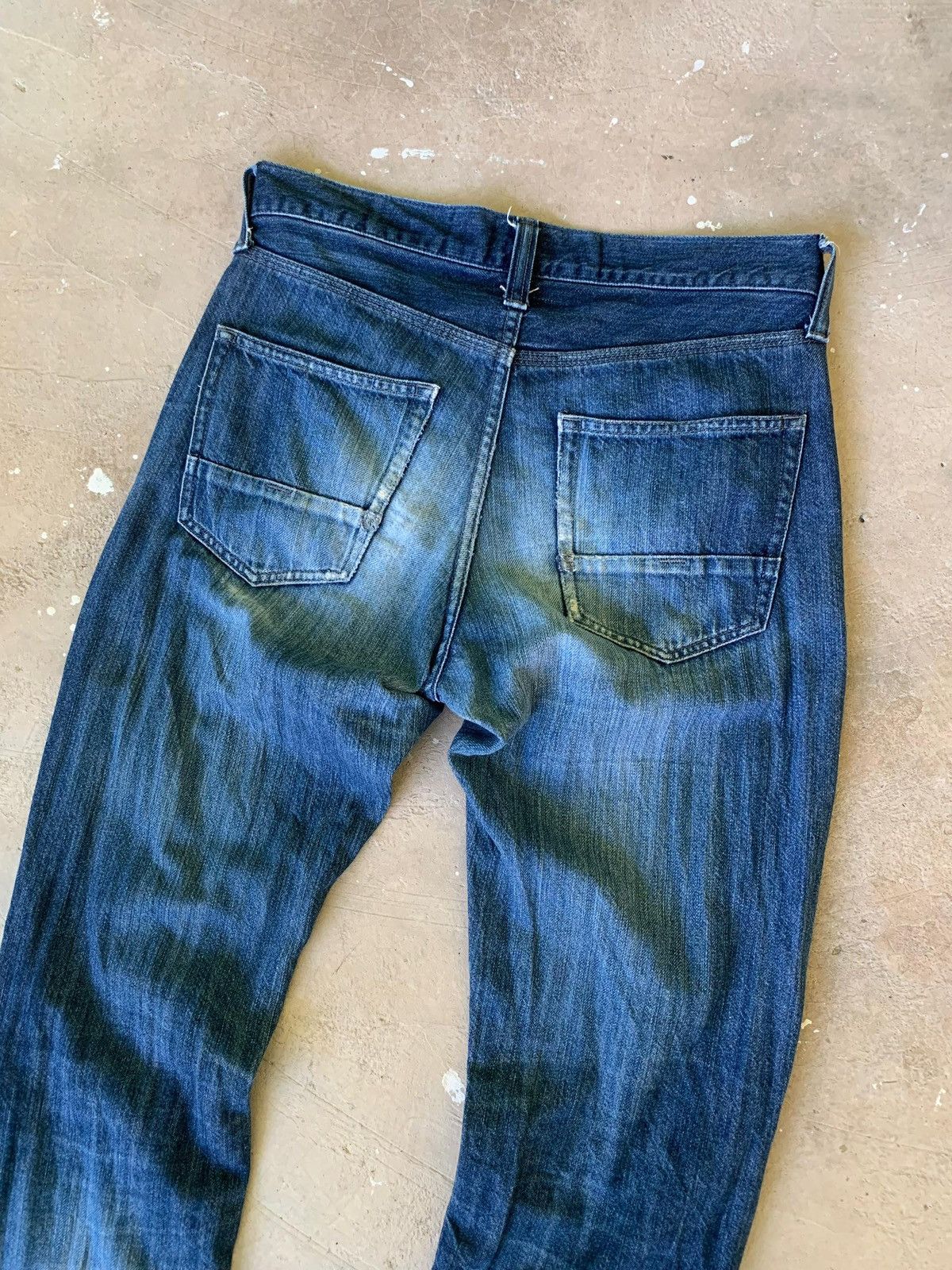 Japanese Brand Back Number Washi Denim Distressed Jeans Size US 29 - 10 Thumbnail