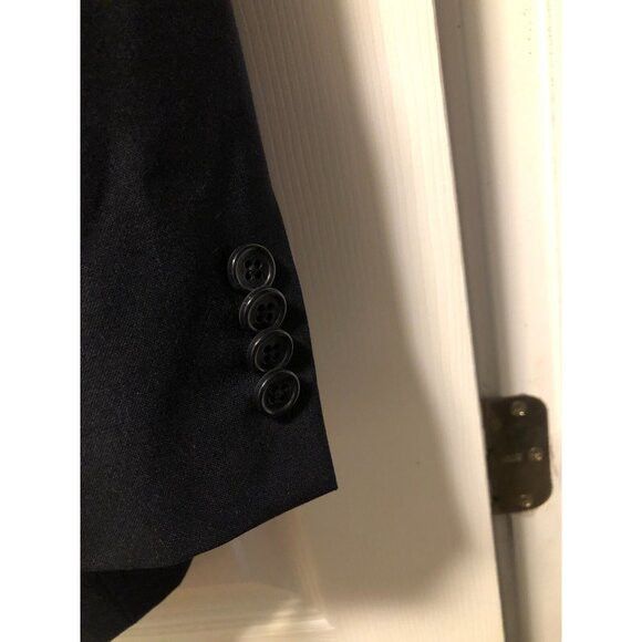 Michael Kors michael kors men's black 100%wool sport coat blazer 44R Size 44R - 3 Thumbnail