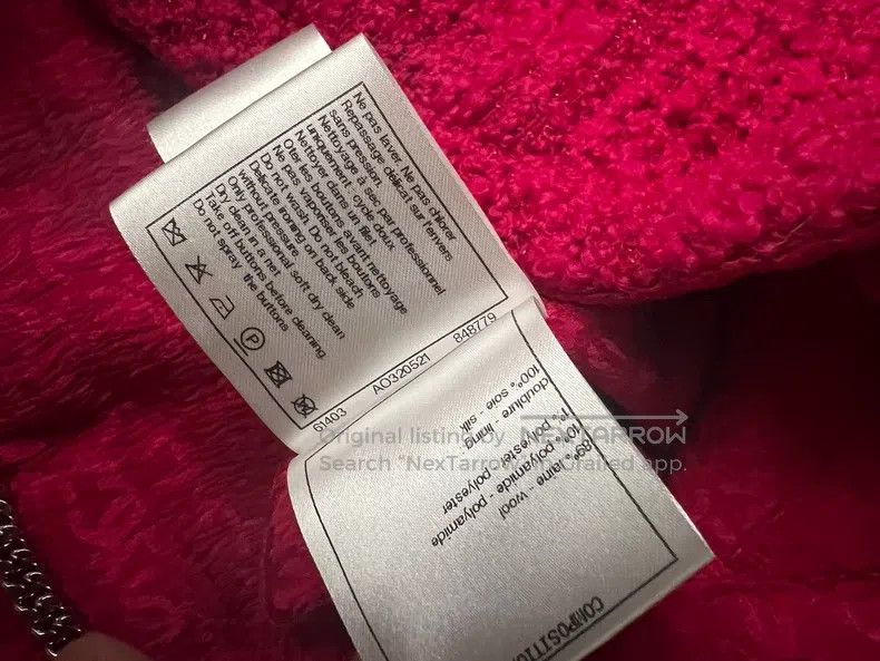 Chanel Chanel 21k rose red gem button short jacket Size XS / US 0-2 / IT 36-38 - 5 Thumbnail