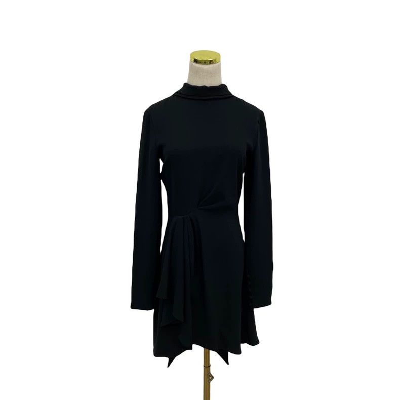 Saint Laurent Paris Saint Laurent Paris Long black silk shirt 2505-Nextarrow Size XS / US 0-2 / IT 36-38 - 3 Thumbnail