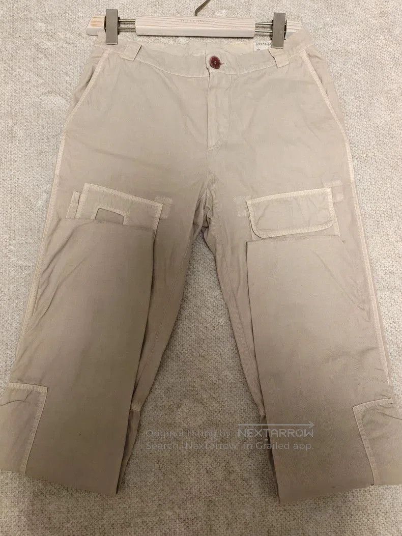 Brunello Cucinelli Beige Cargo Pants.