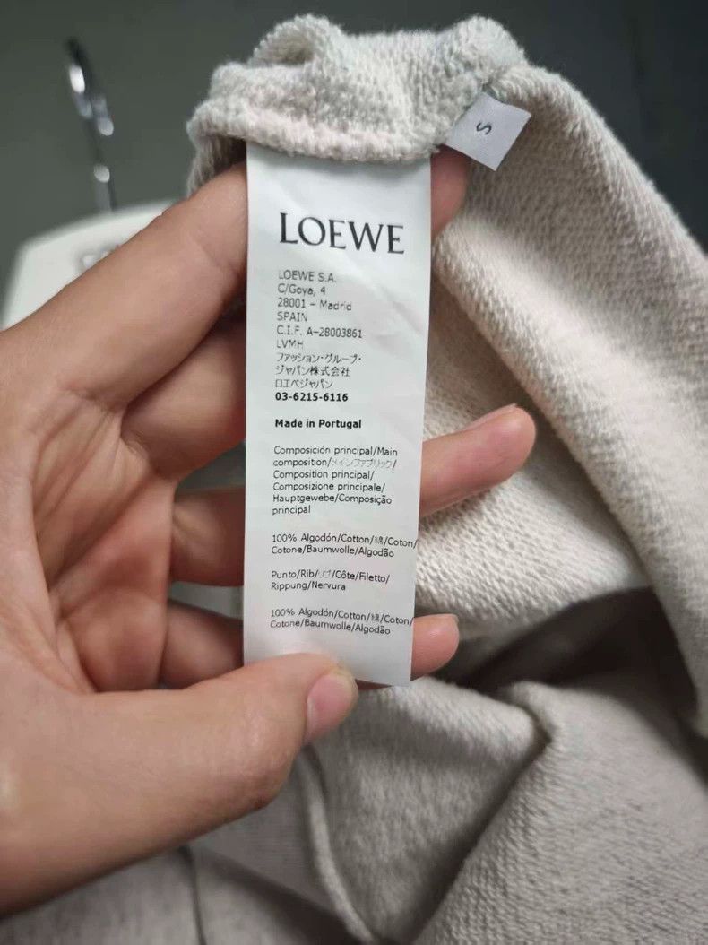 Loewe LOEWE Light gray round neck hoodie Size S / US 4 / IT 40 - 4 Thumbnail