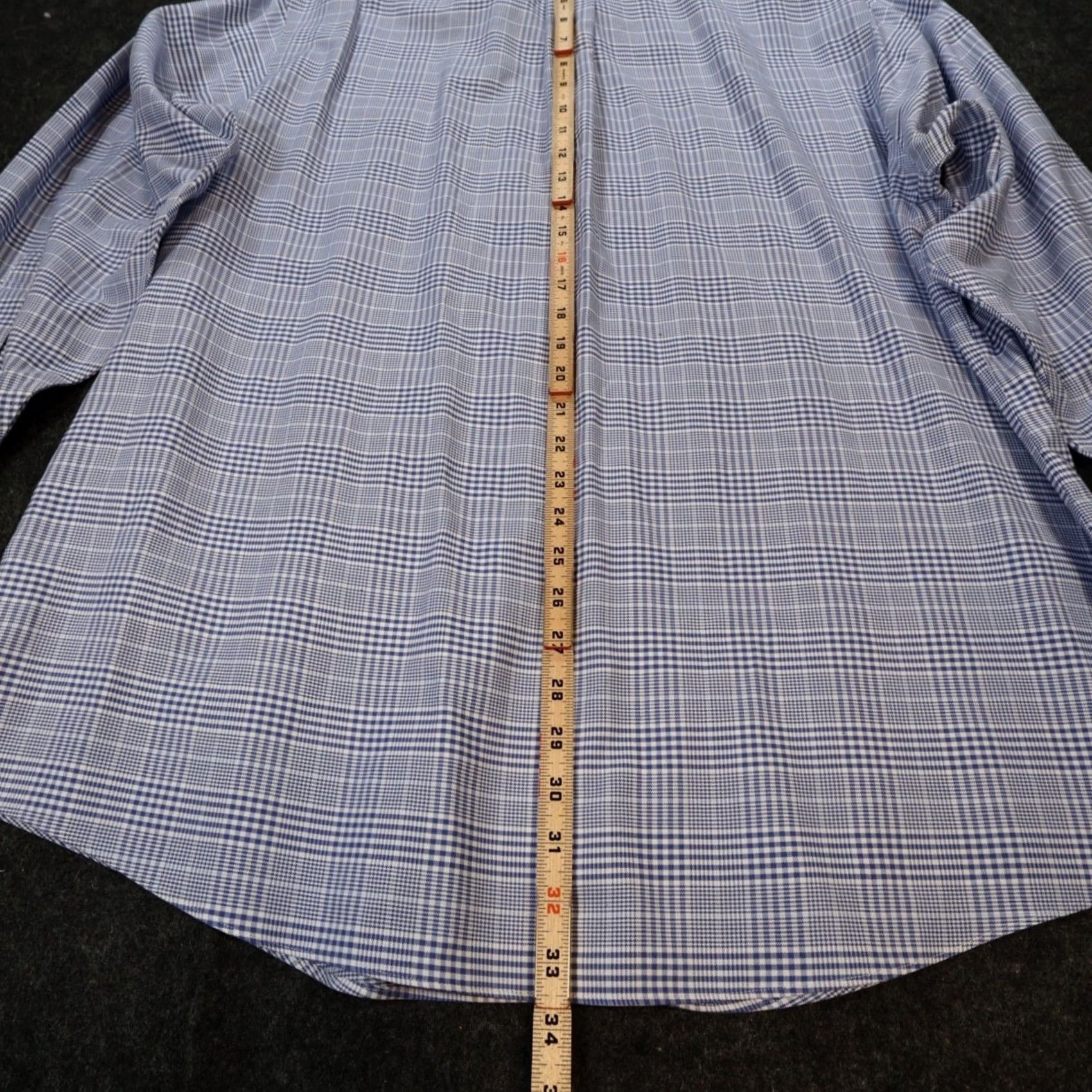 Brooks Brothers Brooks Brothers Regent Button Down Shirt Mens Blue Plaid Non-Iron Excellent Size US XXL / EU 58 / 5 - 5 Thumbnail