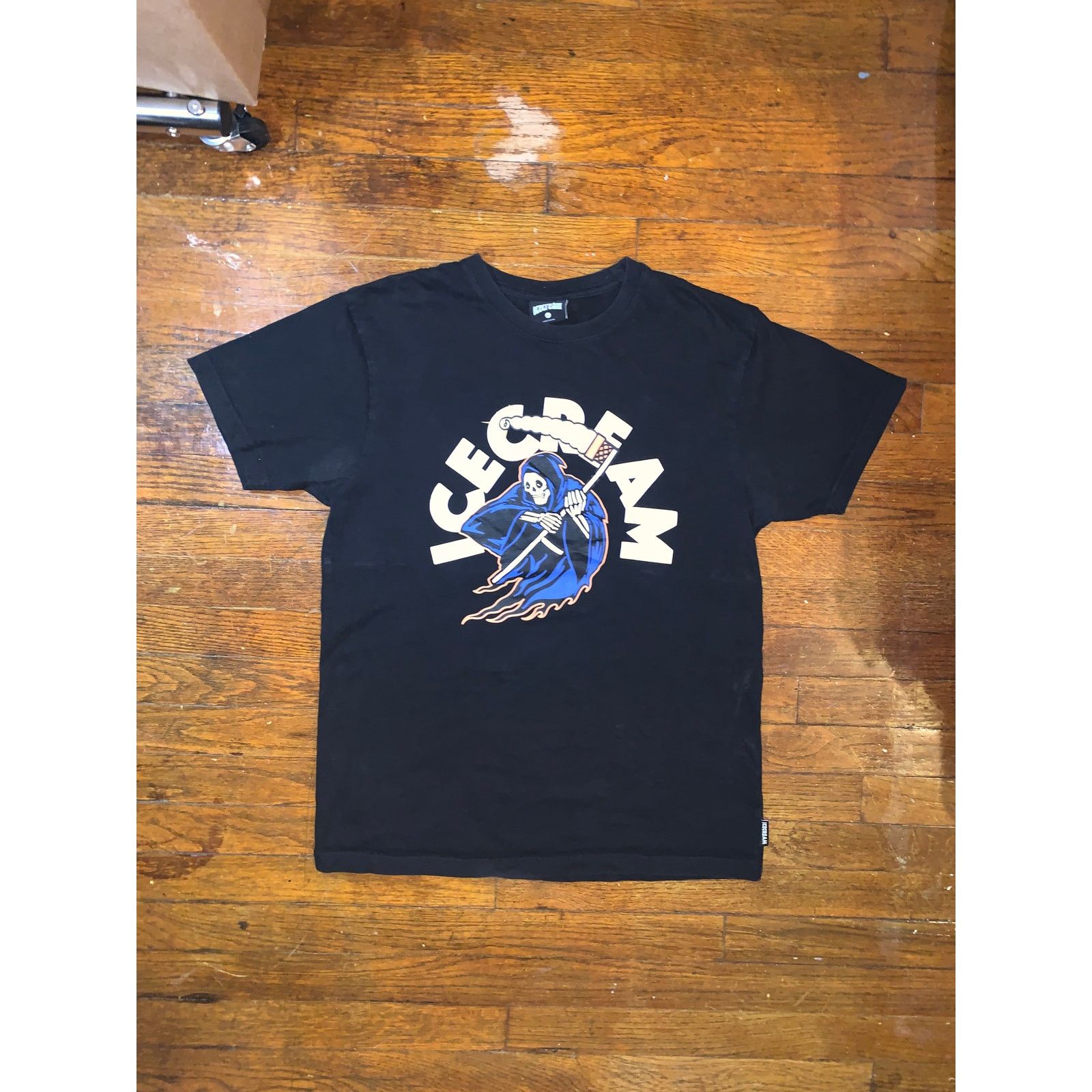 Icecream ICECREAM Skater Grim Reaper Graphic T Mens Black Y2K Large Size US L / EU 52-54 / 3 - 2 Thumbnail
