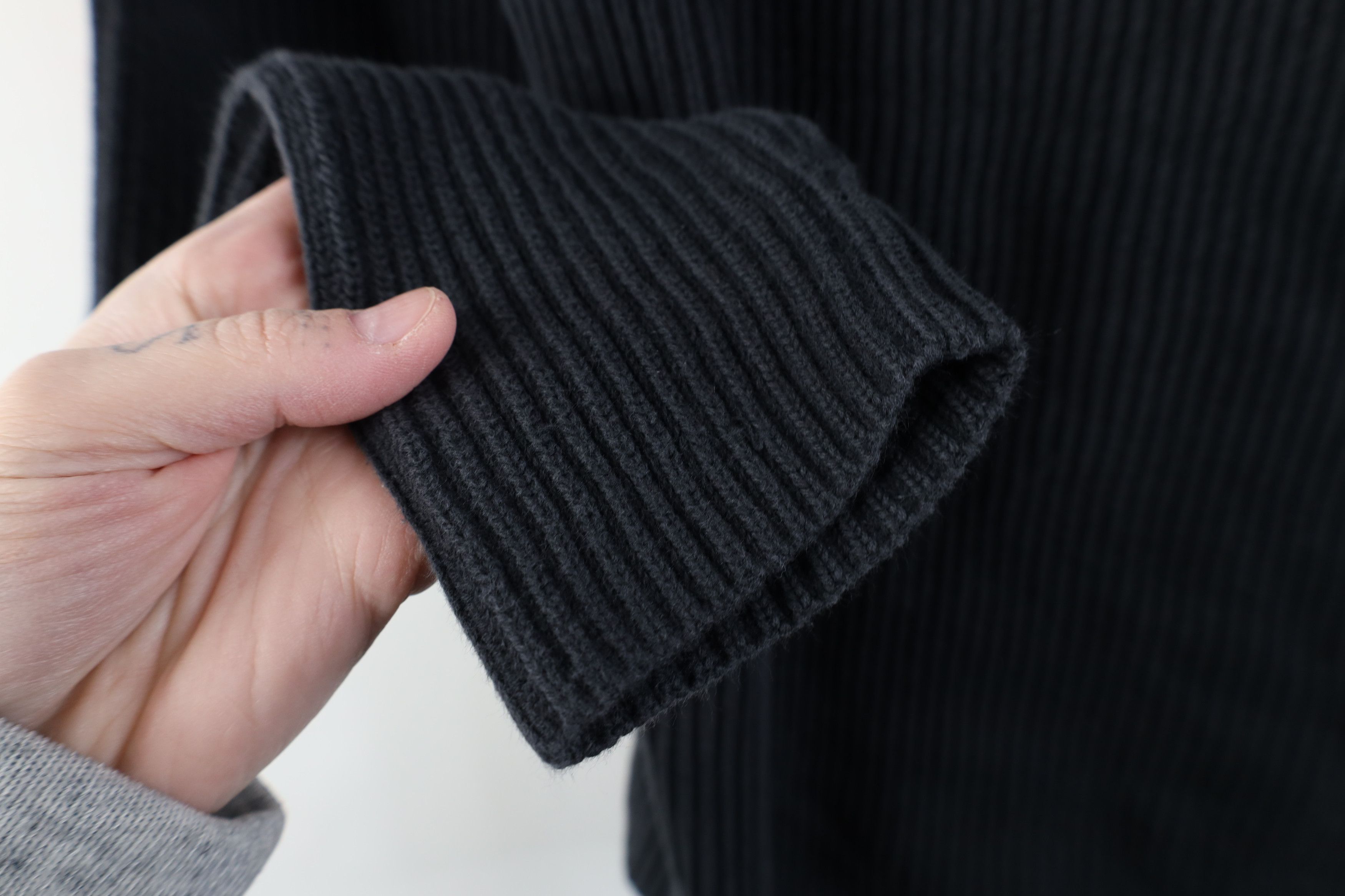 Vintage Vintage 90s Y2K Streetwear Blank Cotton Ribbed Knit Sweater Size M / US 6-8 / IT 42-44 - 6 Thumbnail