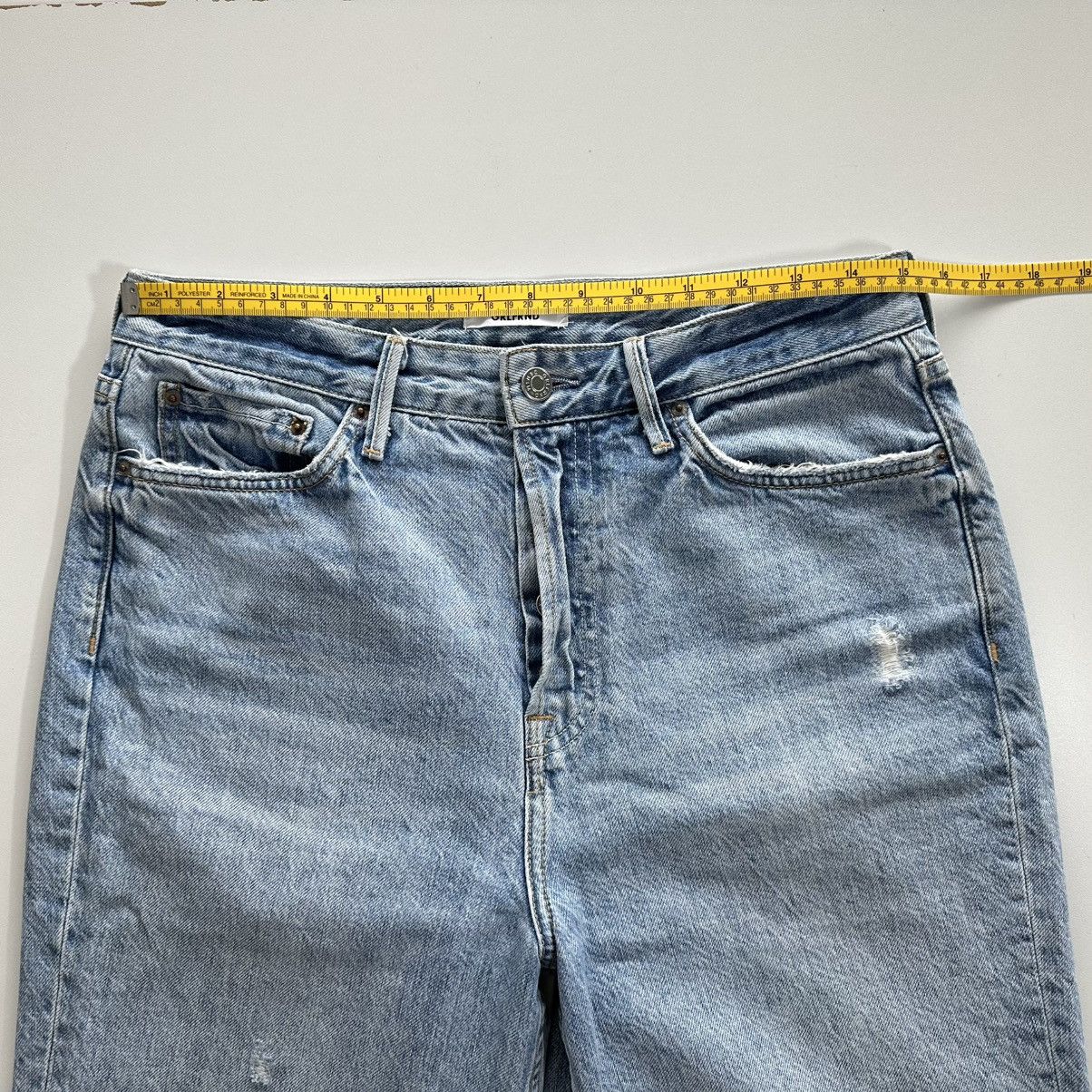 GRLFRND GRLFRND Devon Distressed HR Straight Crop Jeans Size 29 Size 29" - 13 Thumbnail