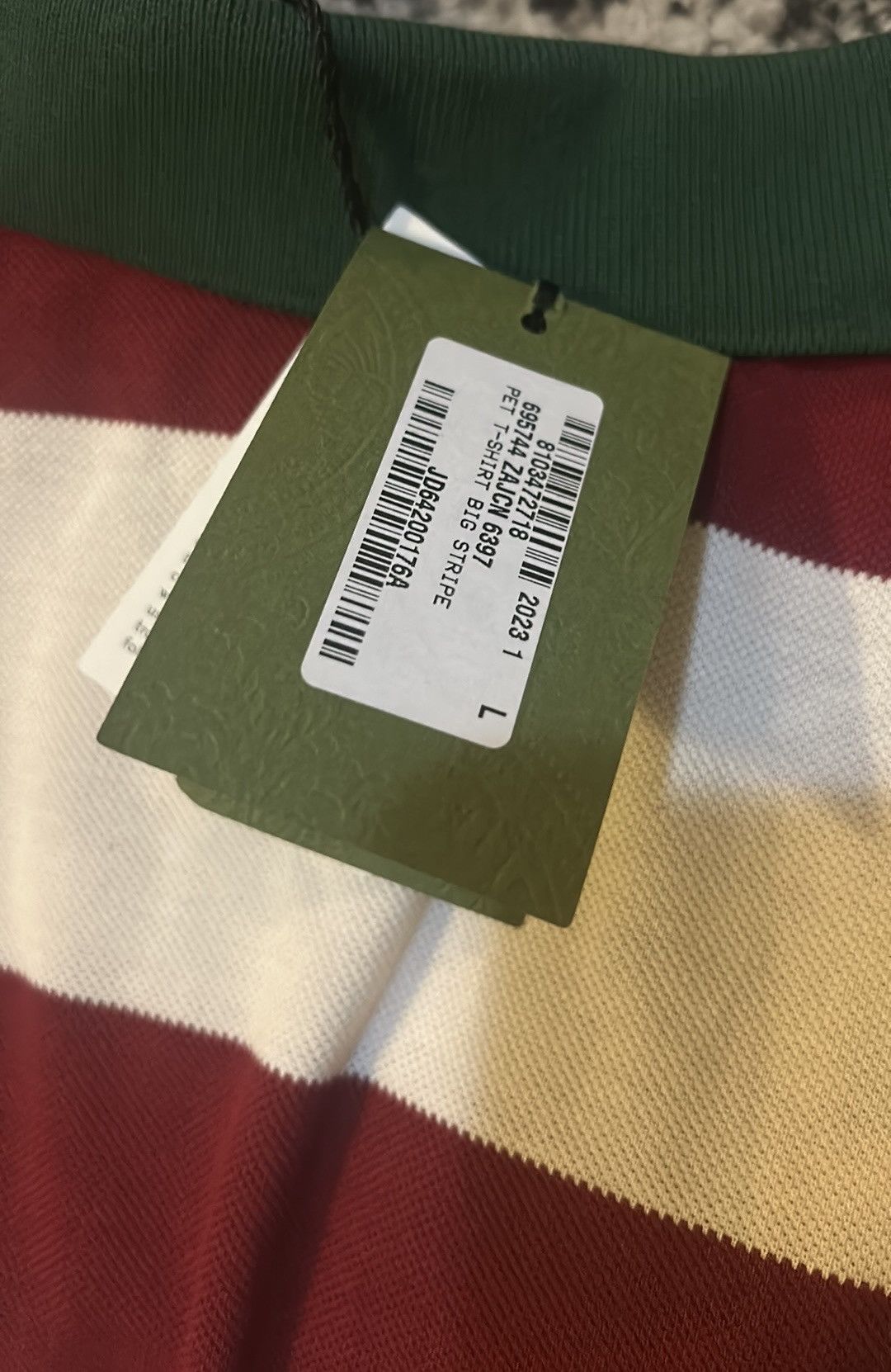 Gucci Gucci Pet Striped T-shirt with Patch size L Size ONE SIZE - 4 Thumbnail