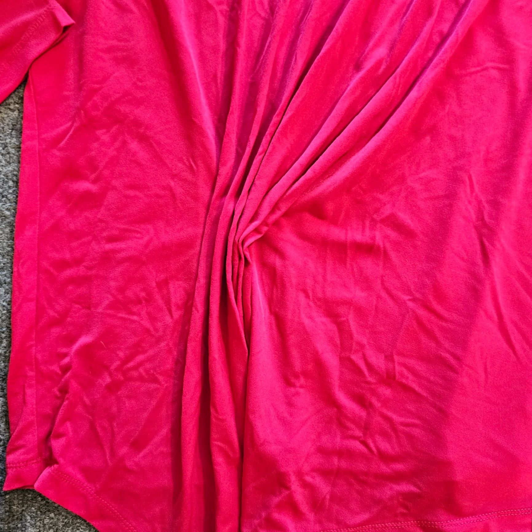 Vintage Susan Graver Blouse Shirt Women XL Pink 3/4 Sleeve V-Neck Ruched Stretchy Slinky Casual Career Mens Womens Size XL / US 12-14 / IT 48-50 - 5 Thumbnail