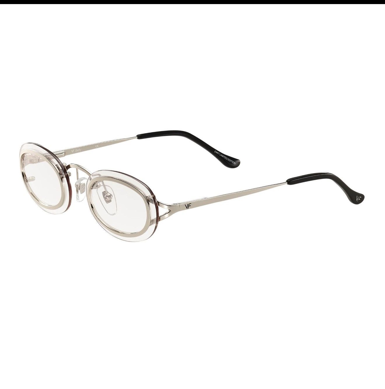 Vintage Frames Company Vintage Frames Company Drill Mount 24KT White Gold Glasses Size ONE SIZE - 2 Thumbnail