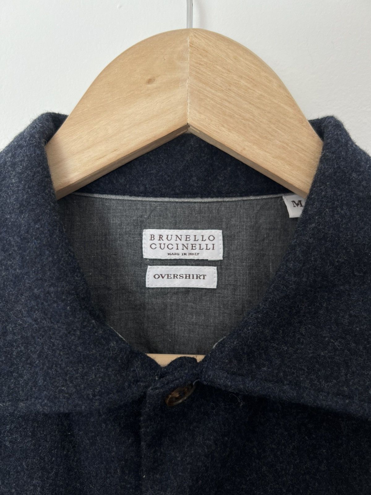 Brunello Cucinelli Brunello Cucinelli Virgin Wool Overshirt Size M Size US M / EU 48-50 / 2 - 4 Thumbnail
