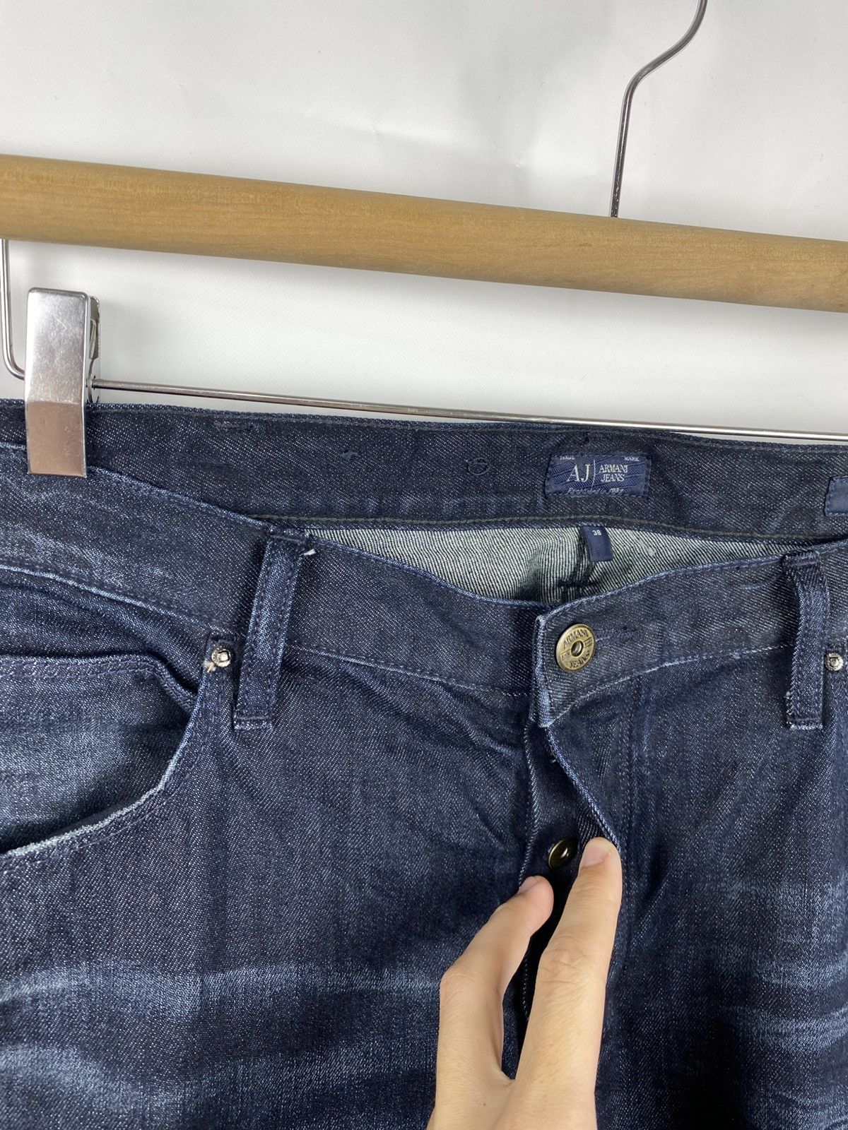 Armani Armani Jeans Men Straight Jeans Dark Blue size 38 x 34 Size US 38 / EU 54 - 6 Thumbnail
