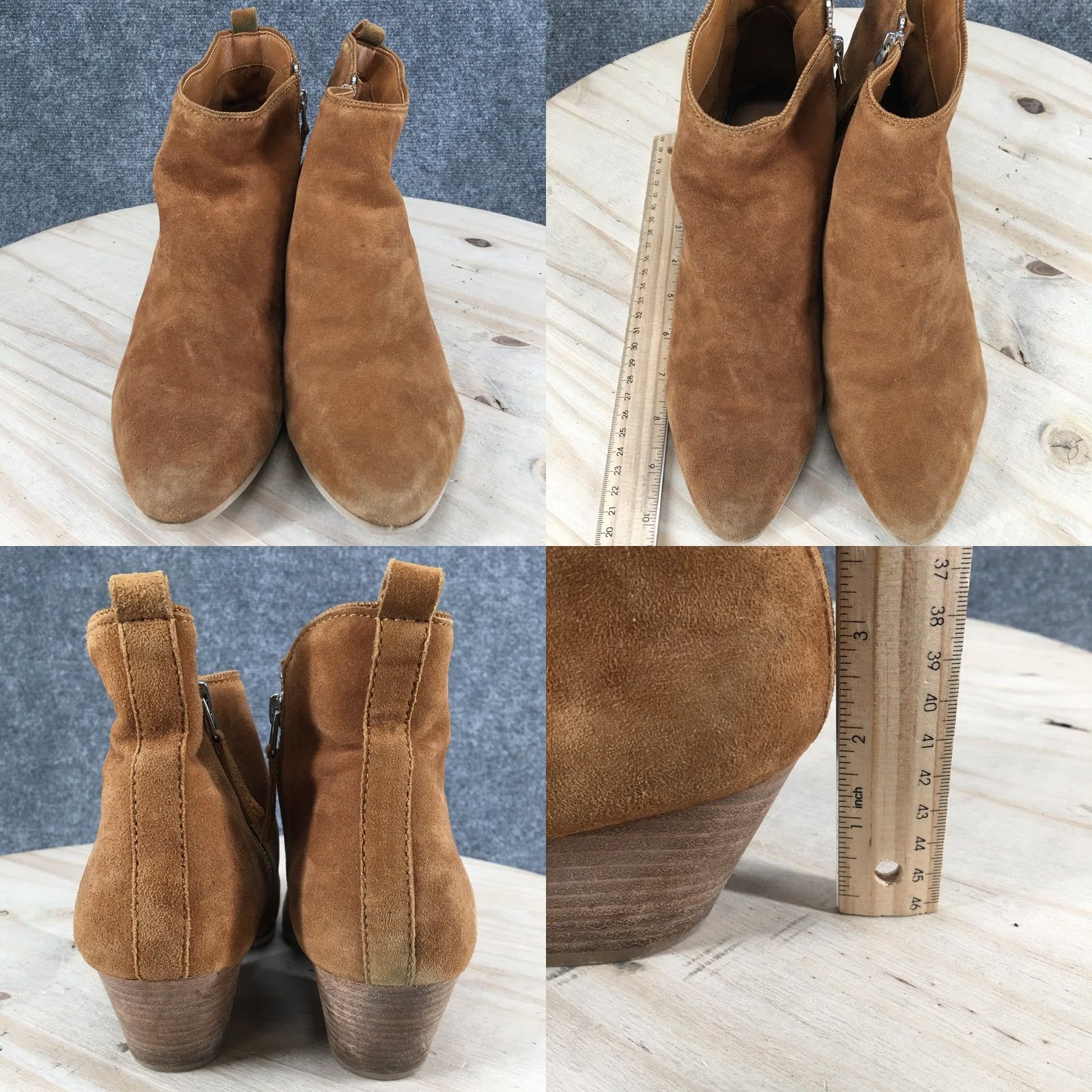 Dolce Vita Dolce Vita Boots Womens 9 Casual Side Zip Pointed Ankle Bootie Brown Suede Heels Size US 9 / IT 39 - 8 Thumbnail
