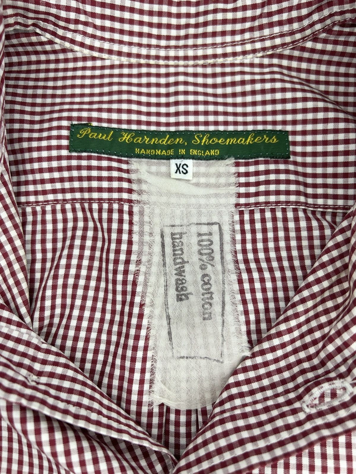 Paul Harnden Shoemakers Gingham Button Up Shirt Size XS / US 0-2 / IT 36-38 - 2 Thumbnail