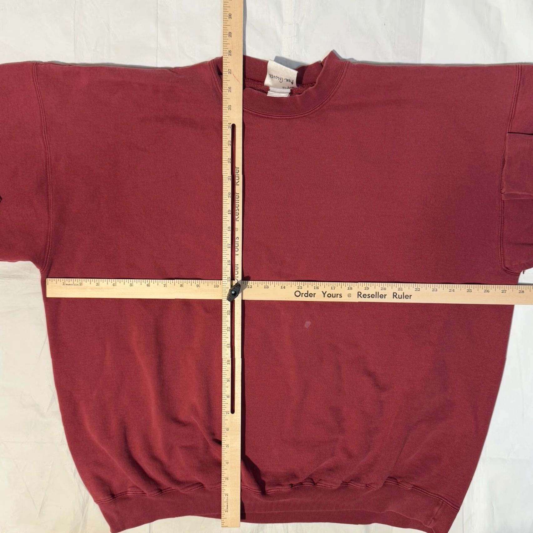 Hanes VINTAGE Hanes Sweatshirt Crew Neck 2XL Red Logo Graphic Print Heavyweight Cotton Fleece Pullover Men 90s Size US XXL / EU 58 / 5 - 4 Thumbnail