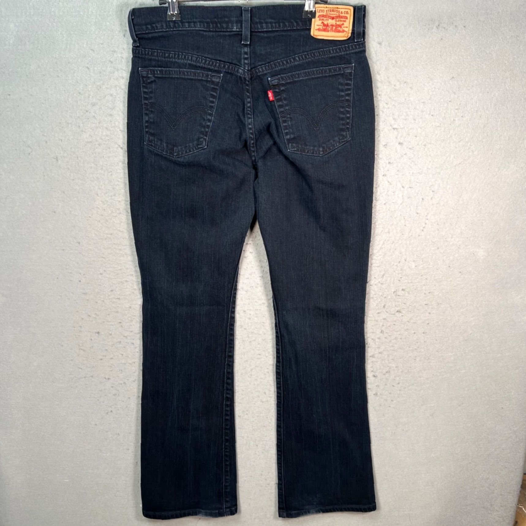 Levi's Levi's 515 Jeans Bootcut Womens 10L Tall Denim Blue 5-Pocket Stretch Regular Dark Wash Jeans Size 32" / US 10 / IT 46 - 2 Thumbnail