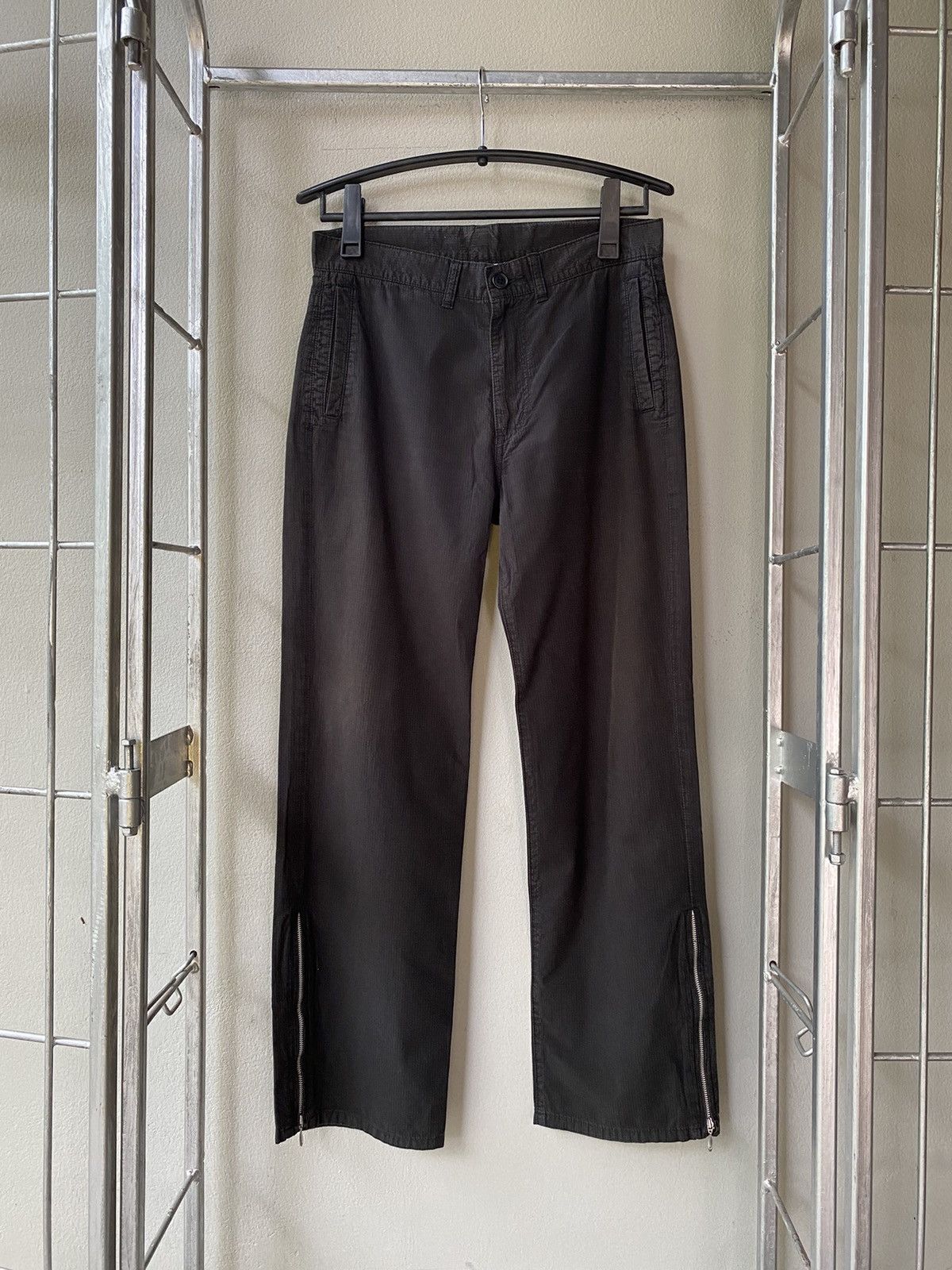 0 × Japanese Brand 0000 by N 44 Acc Black Long Pants with Zippered Ankles Size US 31 - 13 Thumbnail