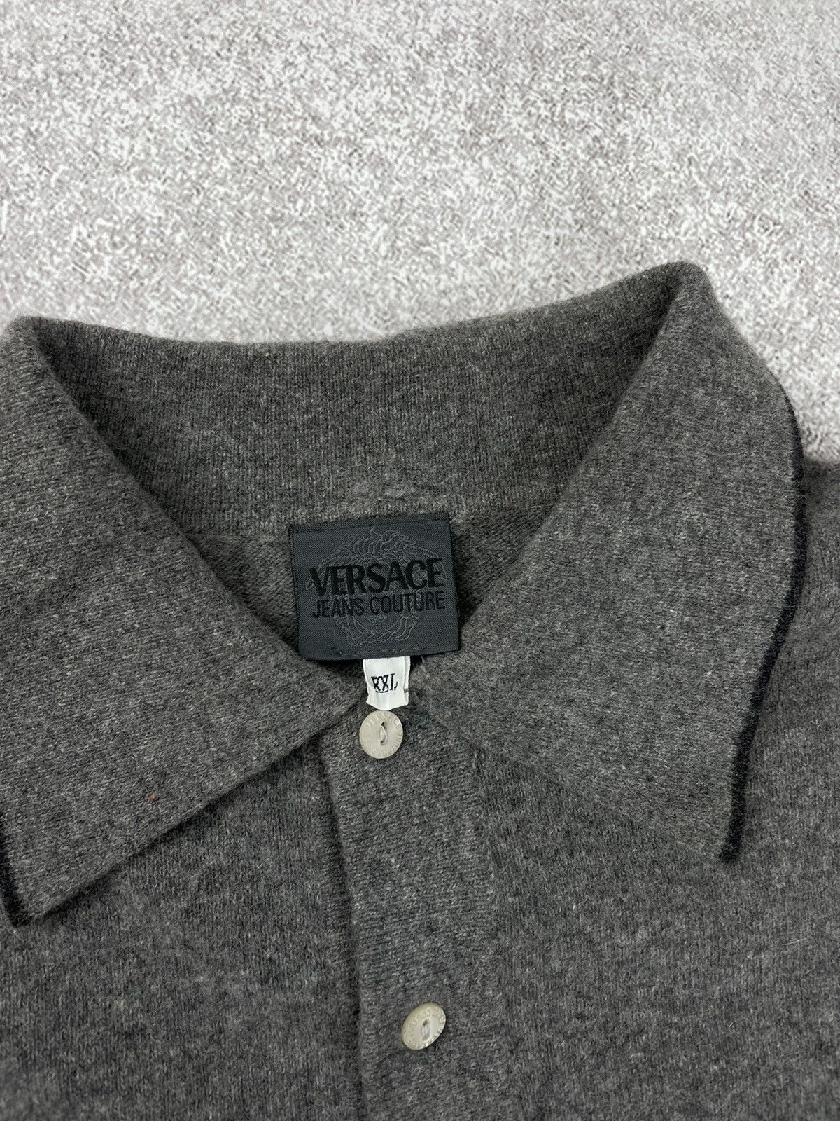 Versace × Versace Jeans Couture × Vintage Vintage Versace Jeans Couture Wool Sweater Size US XXL / EU 58 / 5 - 6 Thumbnail