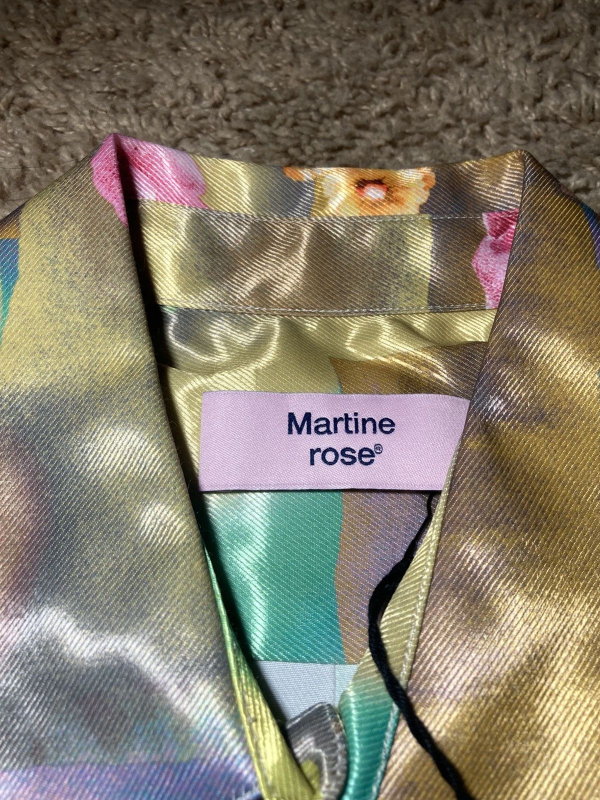 Martine Rose New SS24 Martine Rose Floral Glossy Wet Oil Look Today 2024 Size US S / EU 44-46 / 1 - 7 Thumbnail