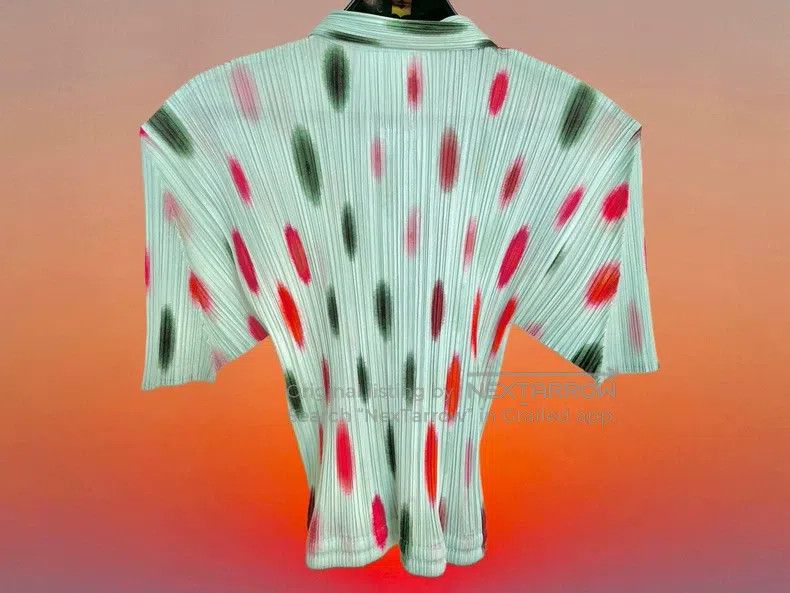 Issey Miyake Issey Miyake Raindrop Polka Dot Colorful Top Size L / US 10 / IT 46 - 2 Thumbnail