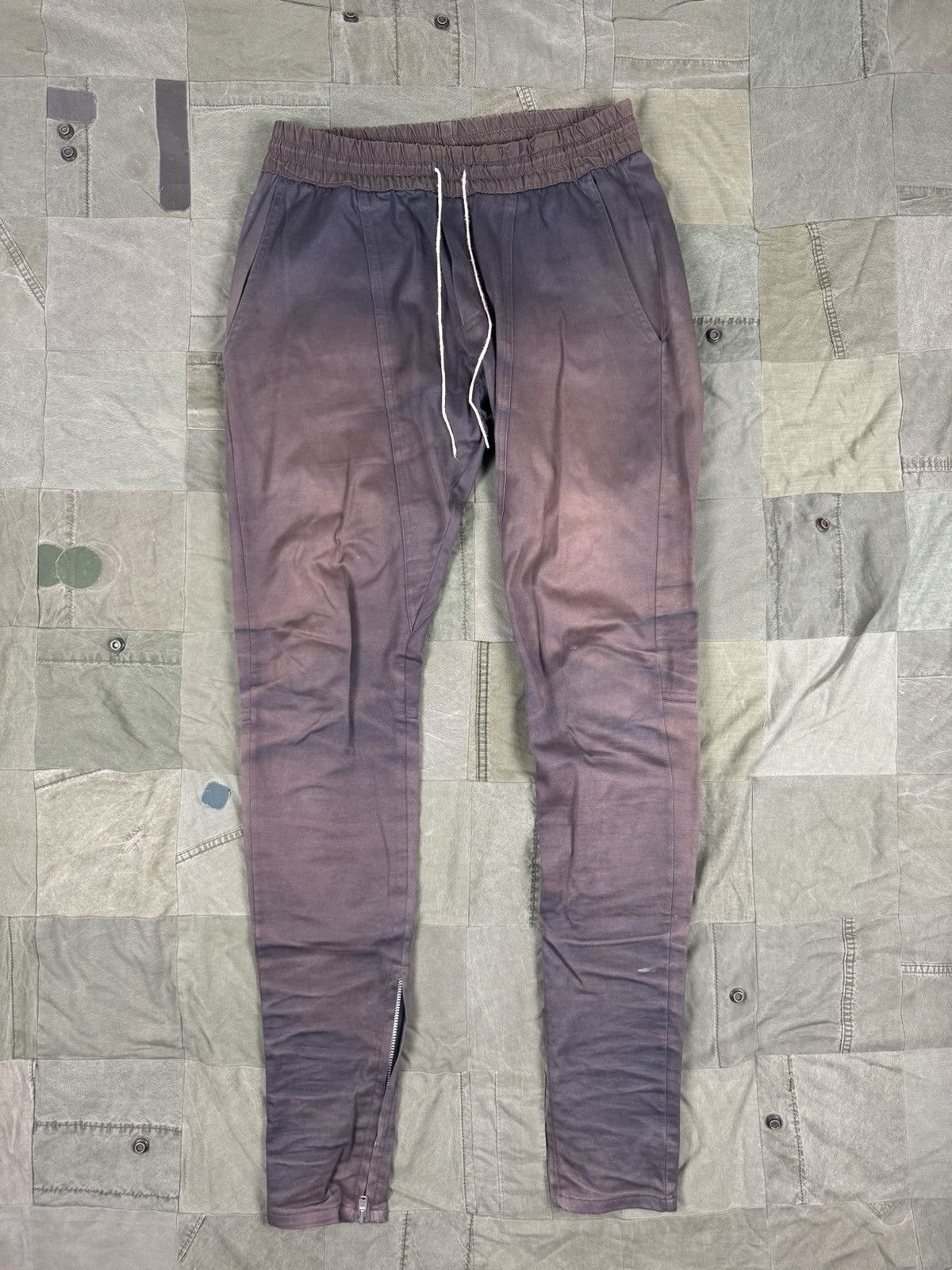 4th Heavily Faded Drawstring Trousers