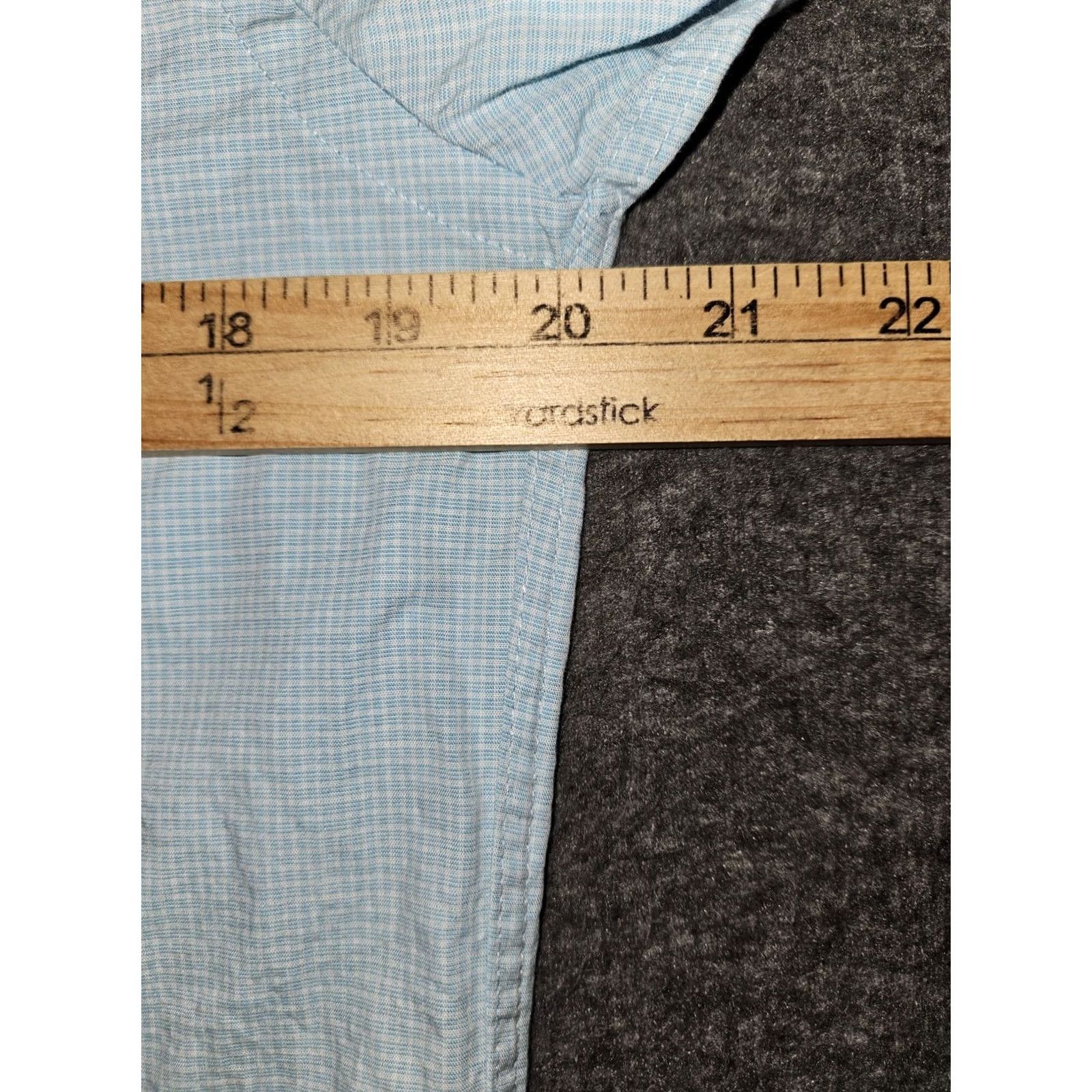 Michael Kors Michael Kors Button-Up Shirt Men's Medium Blue Check Long Sleeve 15-15.5 Chest 40 Cotton Regular Designer Clothes Mens Size US M / EU 48-50 / 2 - 4 Thumbnail
