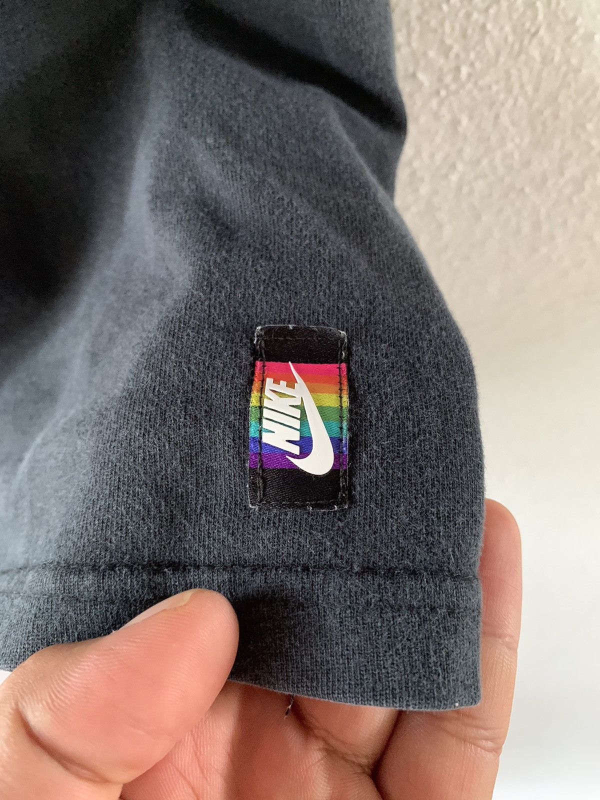 Nike × Vintage Nike Gilbert Baker Pride Tee Size US L / EU 52-54 / 3 - 4 Thumbnail