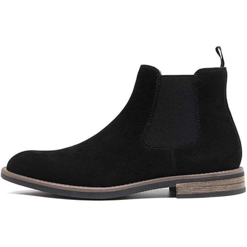 Other Decardz Men's Size 10.5 Black Faux Suede Chelsea Boots Size ONE SIZE - 2 Thumbnail