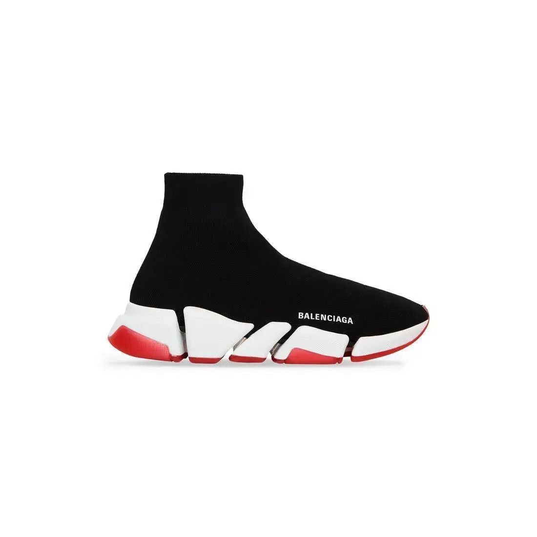 Balenciaga o1w1db10625 Speed 2.0 Clear Sole Recycled Knit Sneakers Size US 7 / EU 40 - 1 Thumbnail