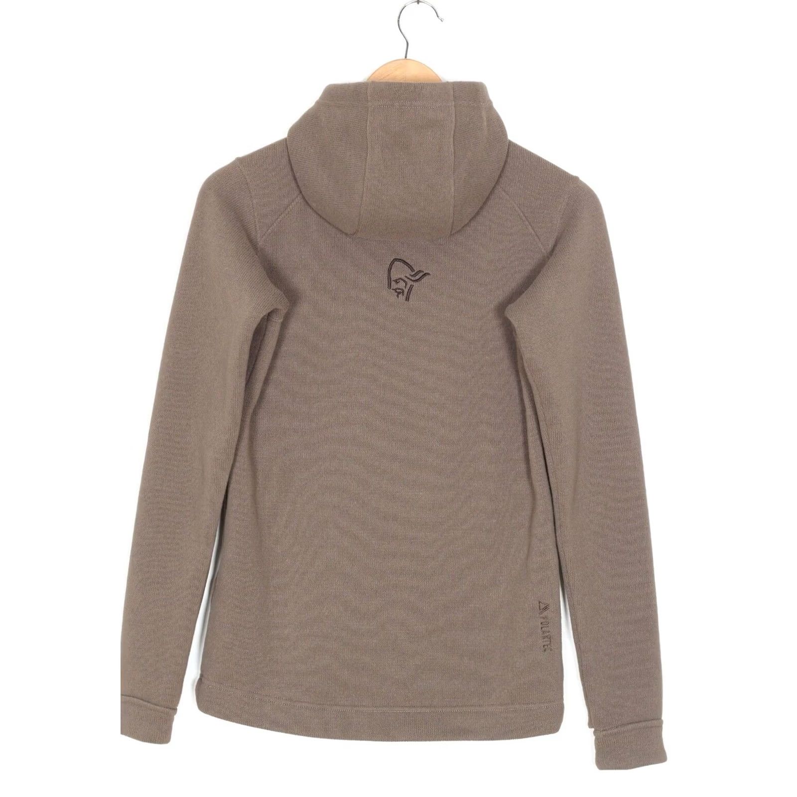 Vintage NORRONA Roldal Thermal Pro Hoodie Women XS Pullover Fleece Hooded 100% Polyester Brown Logo Activewear Vintage: No Size XS / US 0-2 / IT 36-38 - 3 Thumbnail