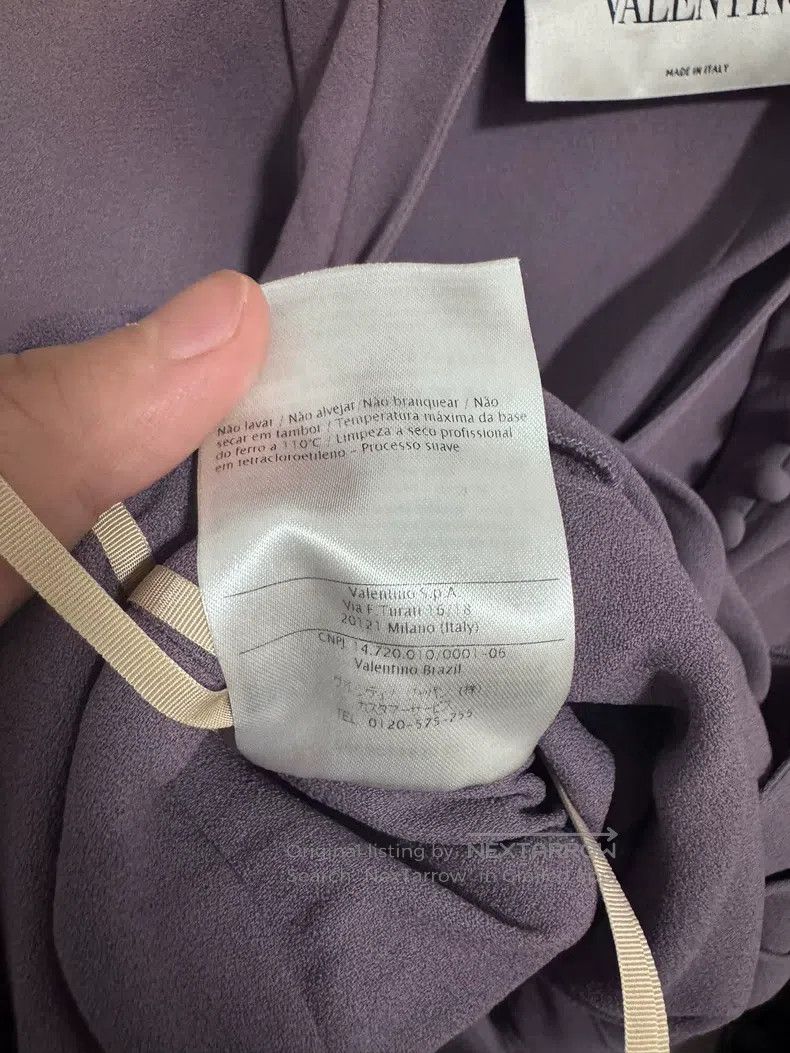 Valentino Valentino Purple cape dress Size S / US 4 / IT 40 - 7 Thumbnail