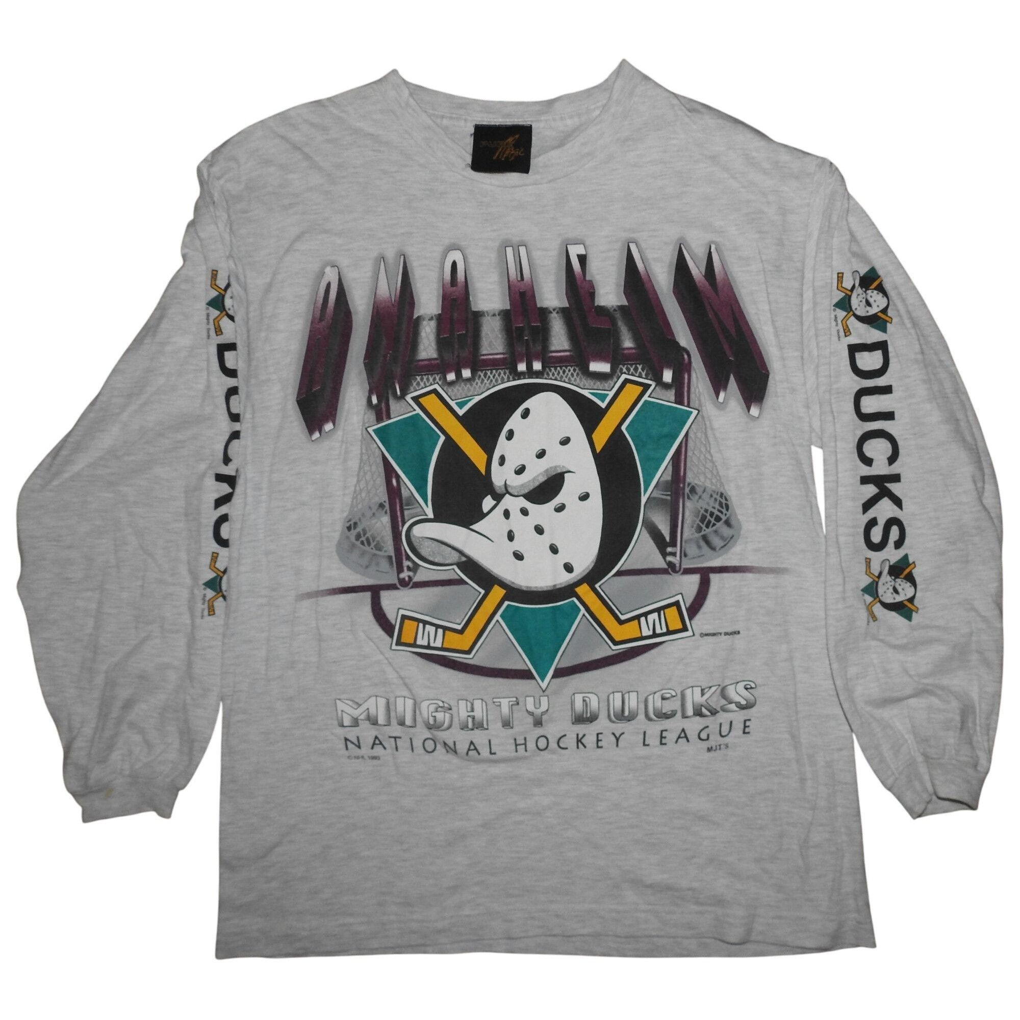 NHL Vintage 1993 Anaheim Mighty Ducks Pure Magic Long Sleeve T-S Size US M / EU 48-50 / 2 - 1 Thumbnail