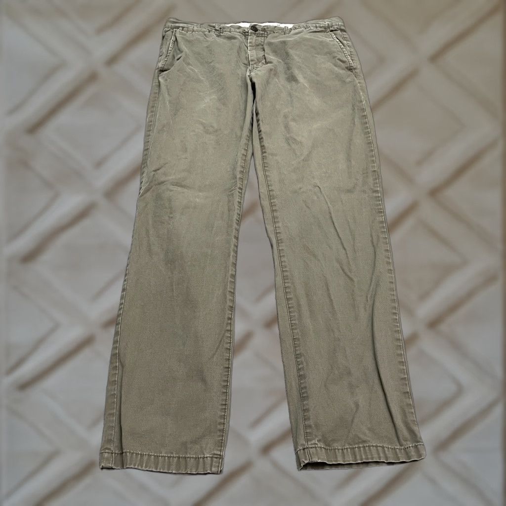 H&M VINTAGE H&M Men's Slim Fit Chino Pants 36 Gray Cotton Straight Leg Casual Outdoor Size US 36 / EU 52 - 1 Thumbnail