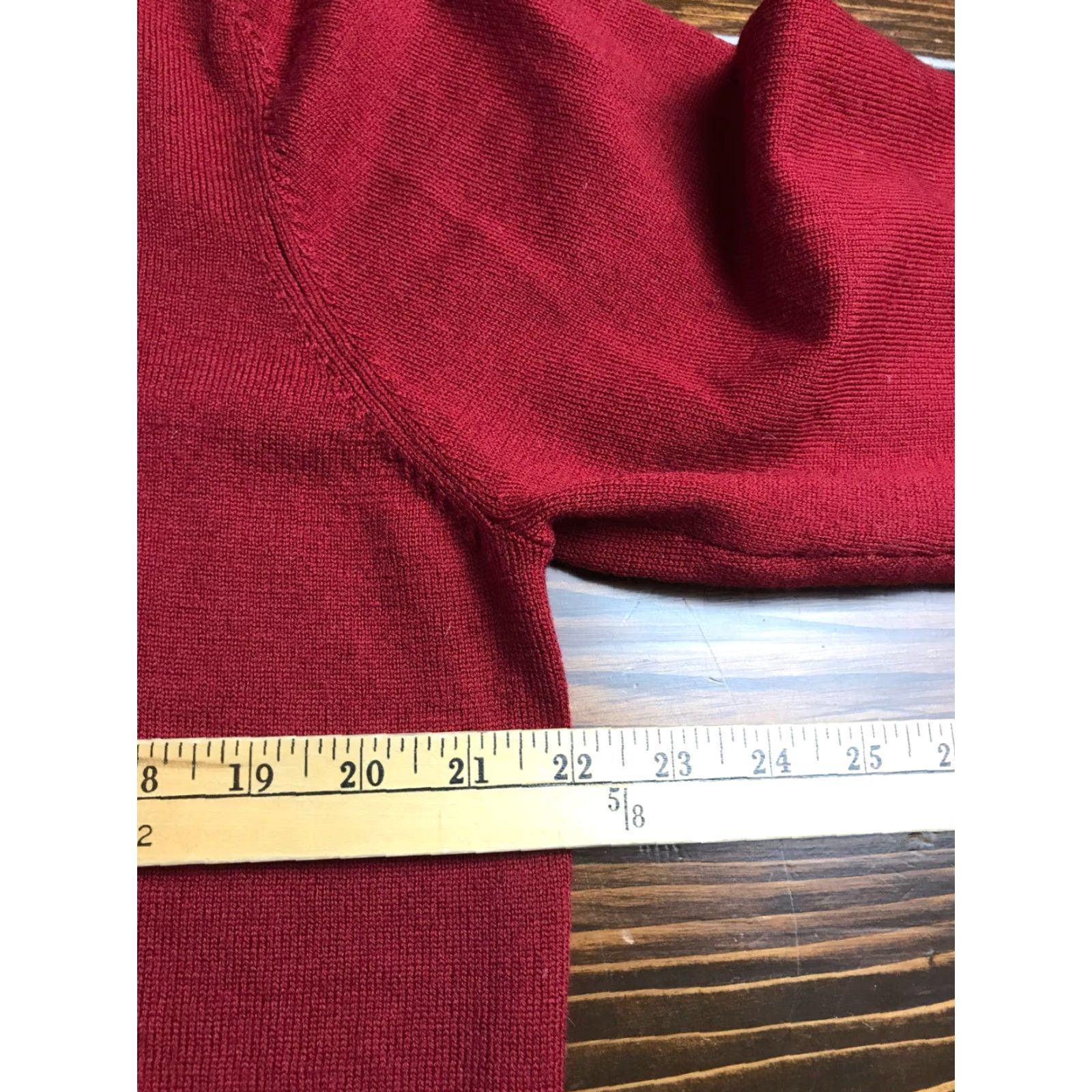 Brooks Brothers Brooks Brothers Sweater, Men's Size M, Red, V-neck, Wool Blend, Pullover, Regular Fit, Long Sleeve, Solid, Casual, Men Size US M / EU 48-50 / 2 - 3 Thumbnail