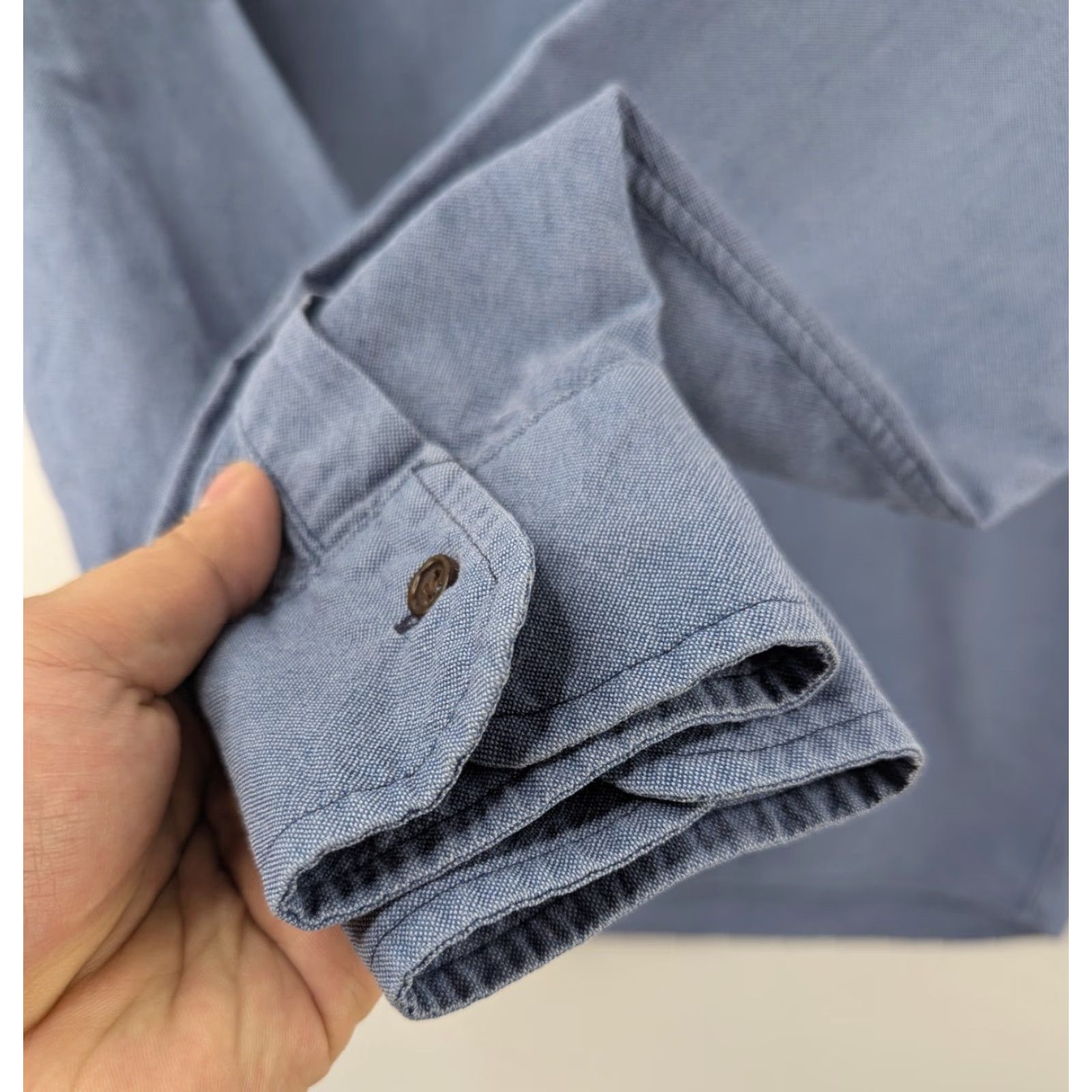 Taylor Stitch Taylor Stitch Button-Up Shirt Mens Blue Cotton Chambray Long Sleeve Pocket Size 40 Regular Vintage: No Size US L / EU 52-54 / 3 - 3 Thumbnail